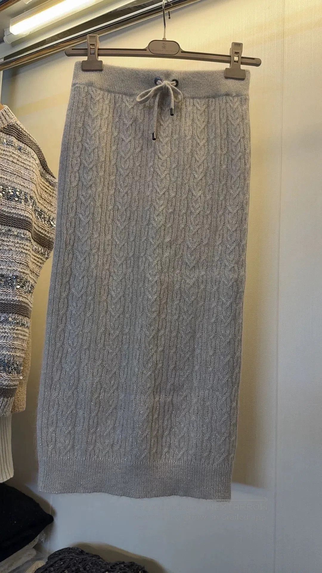 Brunello Cucinelli Brunello Cucinelli Metallic Mohair Skirt S . Size 28" / US 6 / IT 42 - 5 Thumbnail