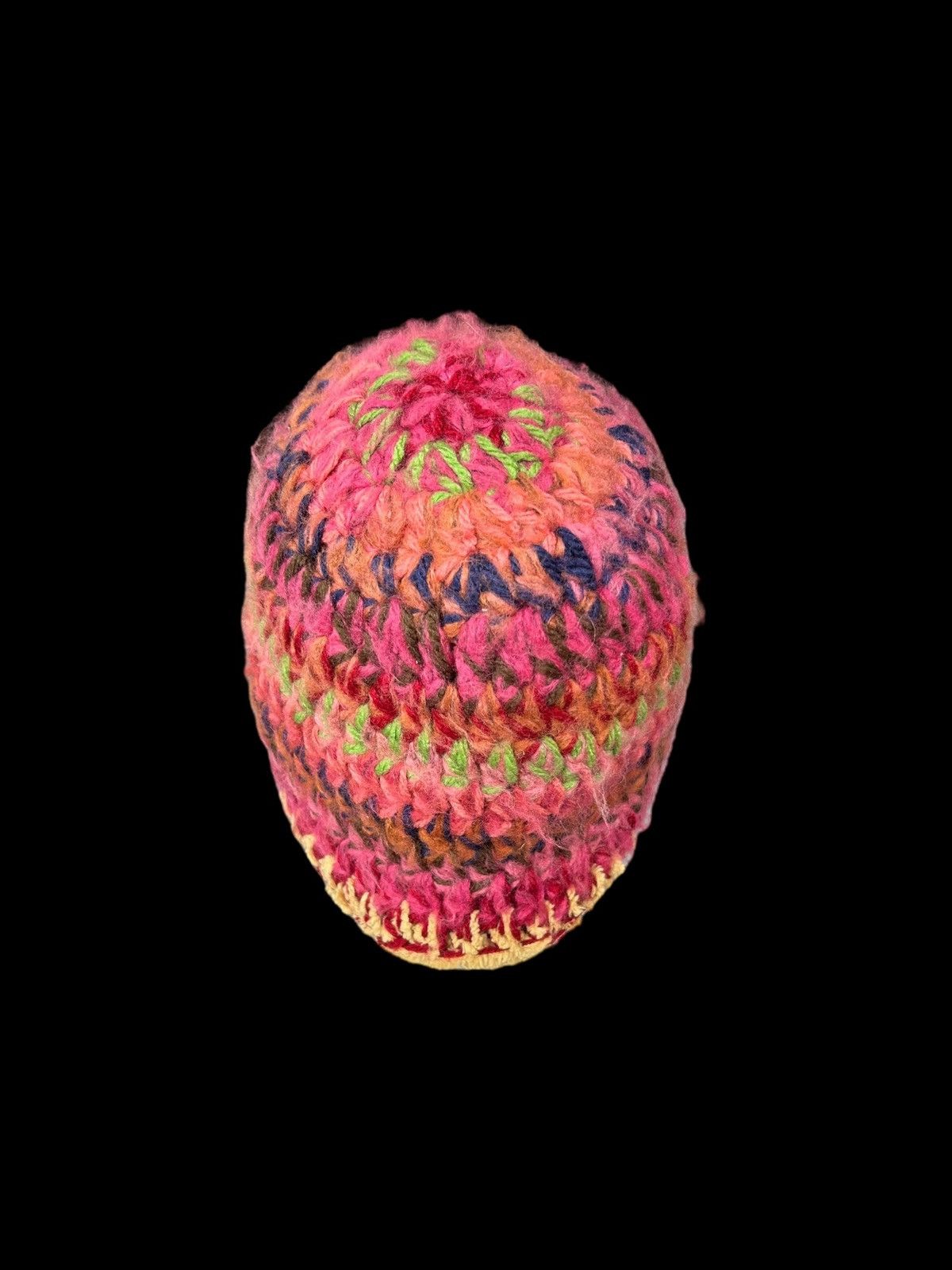 Japanese Brand × Kapital × Vintage Crochet Knitted handmade hairy big Beanie Hats ☠️☠️ Size ONE SIZE - 5 Thumbnail