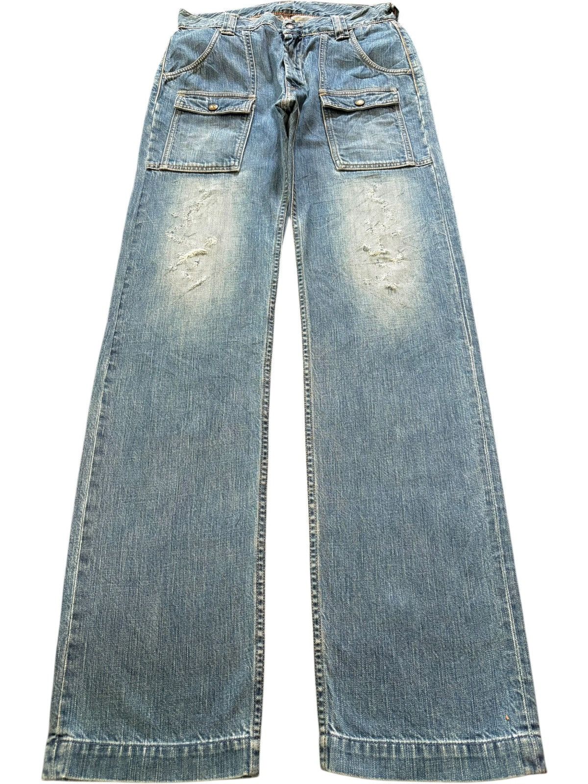 45rpm Vintage 45 Rpm Distress Loose Bush Pant Jeans Size US 30 / EU 46 - 1 Thumbnail