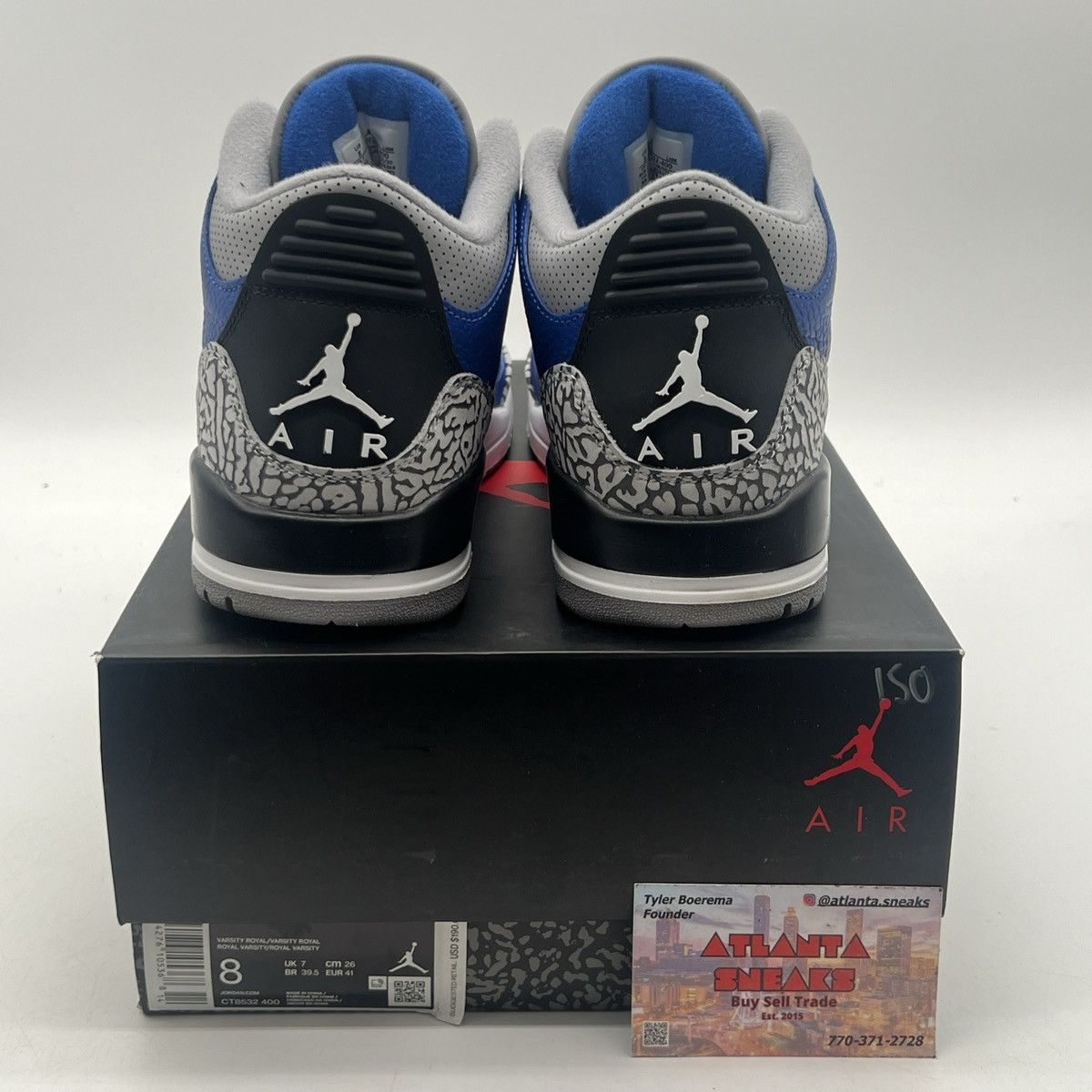 Jordan Brand Air Jordan 3 varsity Royal Size US 8 / EU 41 - 3 Thumbnail