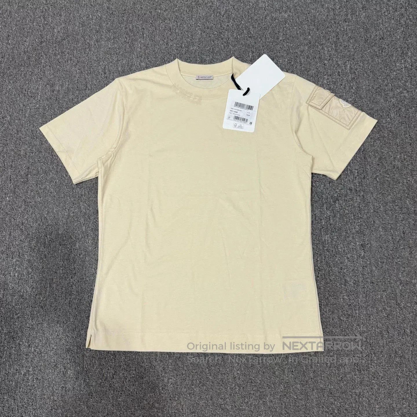 Moncler Moncler Khaki Logo Short-Sleeve Tee. Size US M / EU 48-50 / 2 - 1 Thumbnail