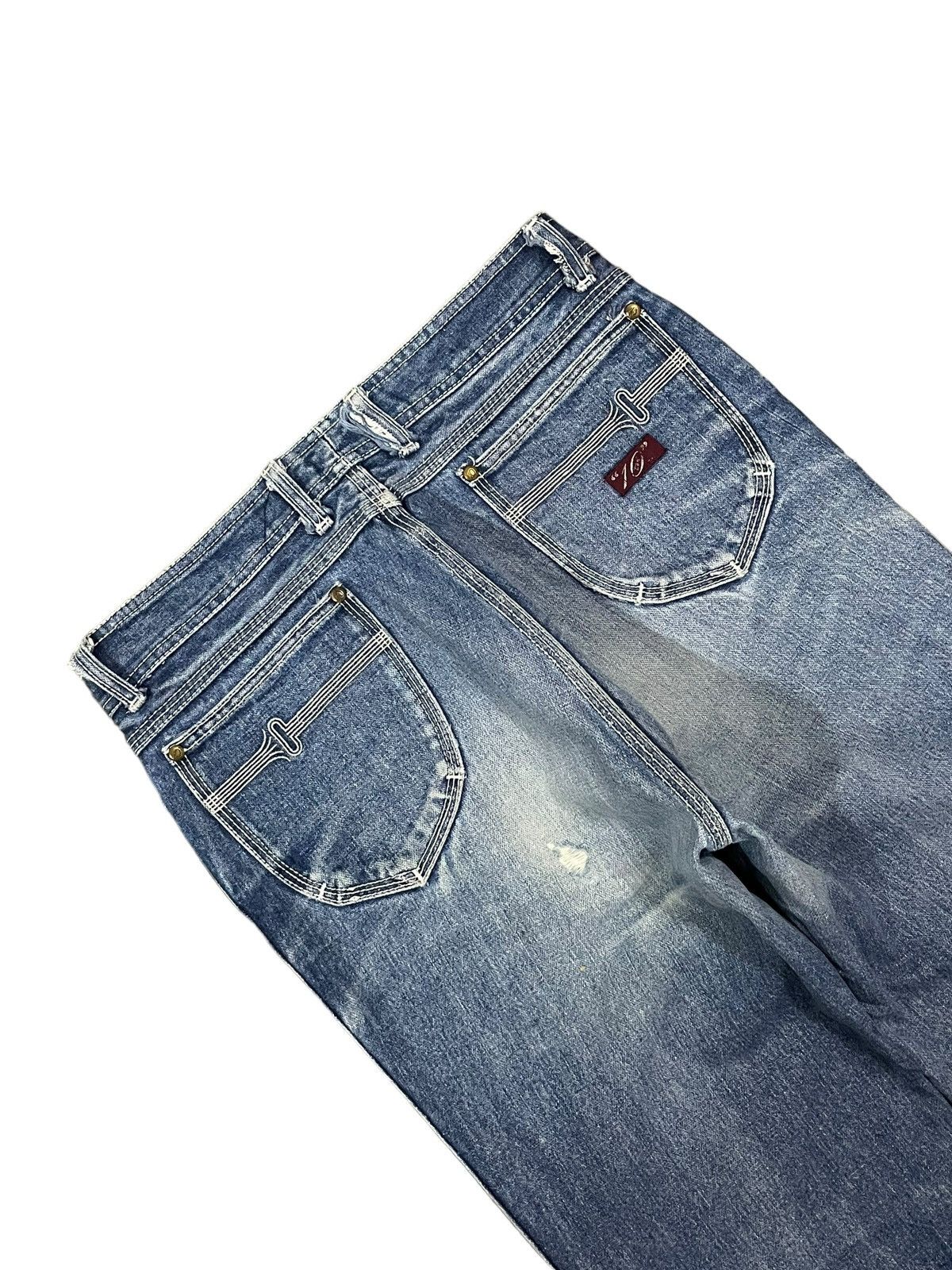 Japanese Brand Vintage Y2K Japanese Brand Fade Wash Straight Loose Jeans Size US 31 - 7 Thumbnail