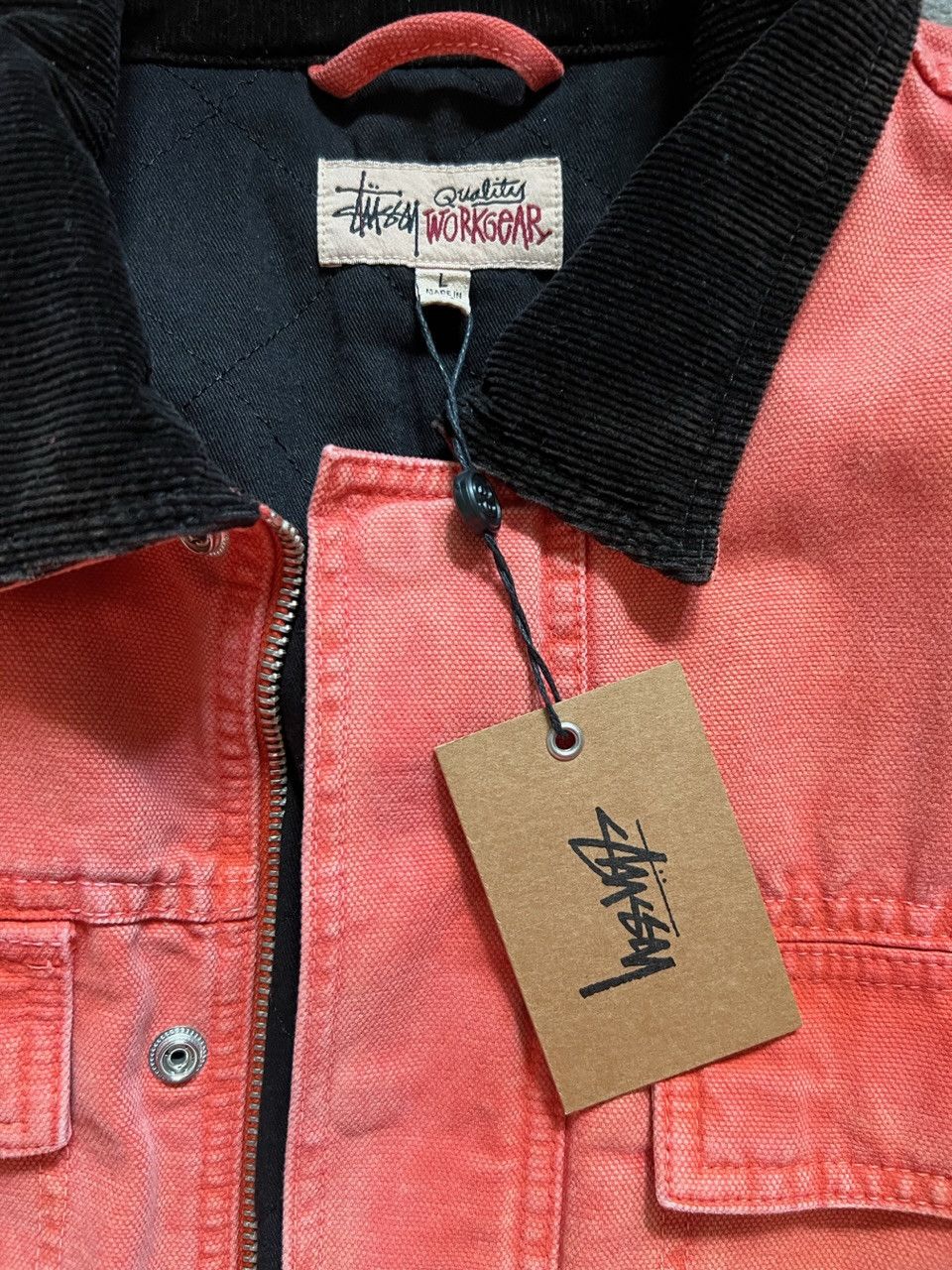 Stussy Stussy Washed Canvas Shop Jacket Orange Size US L / EU 52-54 / 3 - 3 Thumbnail