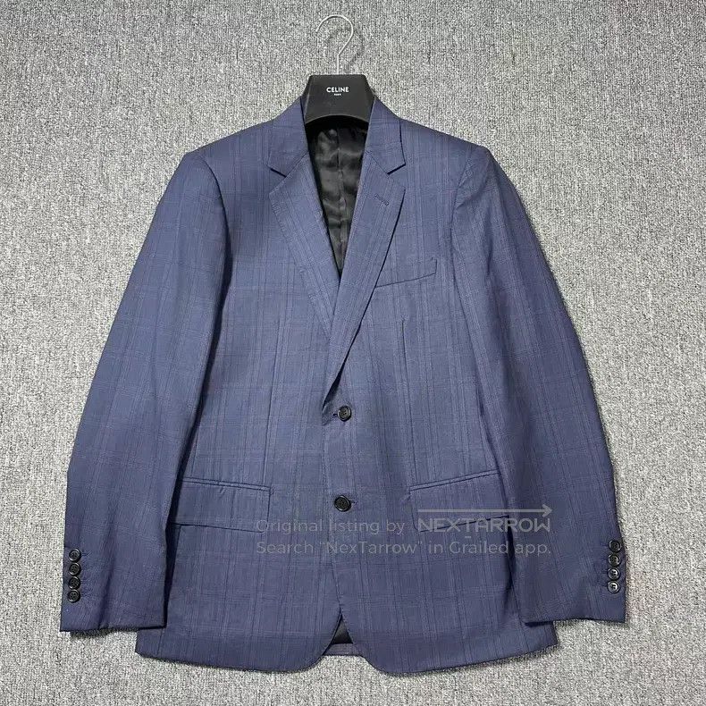 Dior Dior Midnight purple blue plaid suit suit Size 46R - 1 Thumbnail