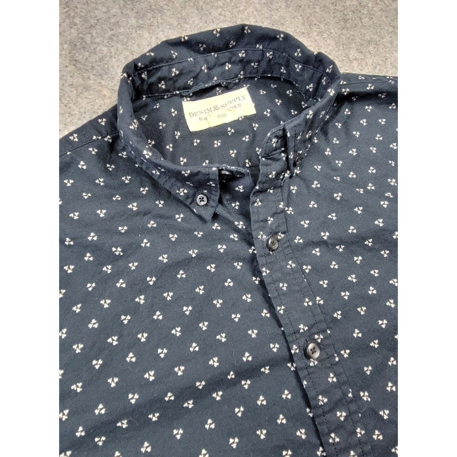 Vintage Denim & Supply Ralph Lauren Shirt Mens Medium Blue Long Sleeve Button Down Size US M / EU 48-50 / 2 - 2 Thumbnail