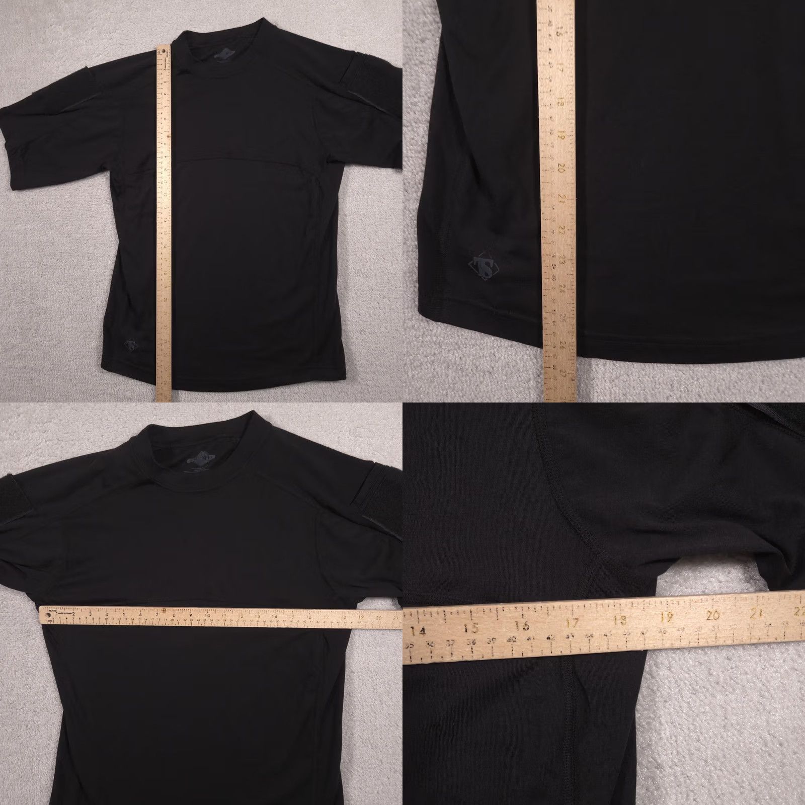 Vintage TRU-SPEC Shirt Mens Small Black Tactical Military Short Sleeve Tee Crewneck Size US S / EU 44-46 / 1 - 8 Thumbnail