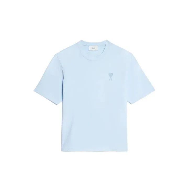 AMIPARIS Red Heart Embroidered Short Sleeve Tee -2507