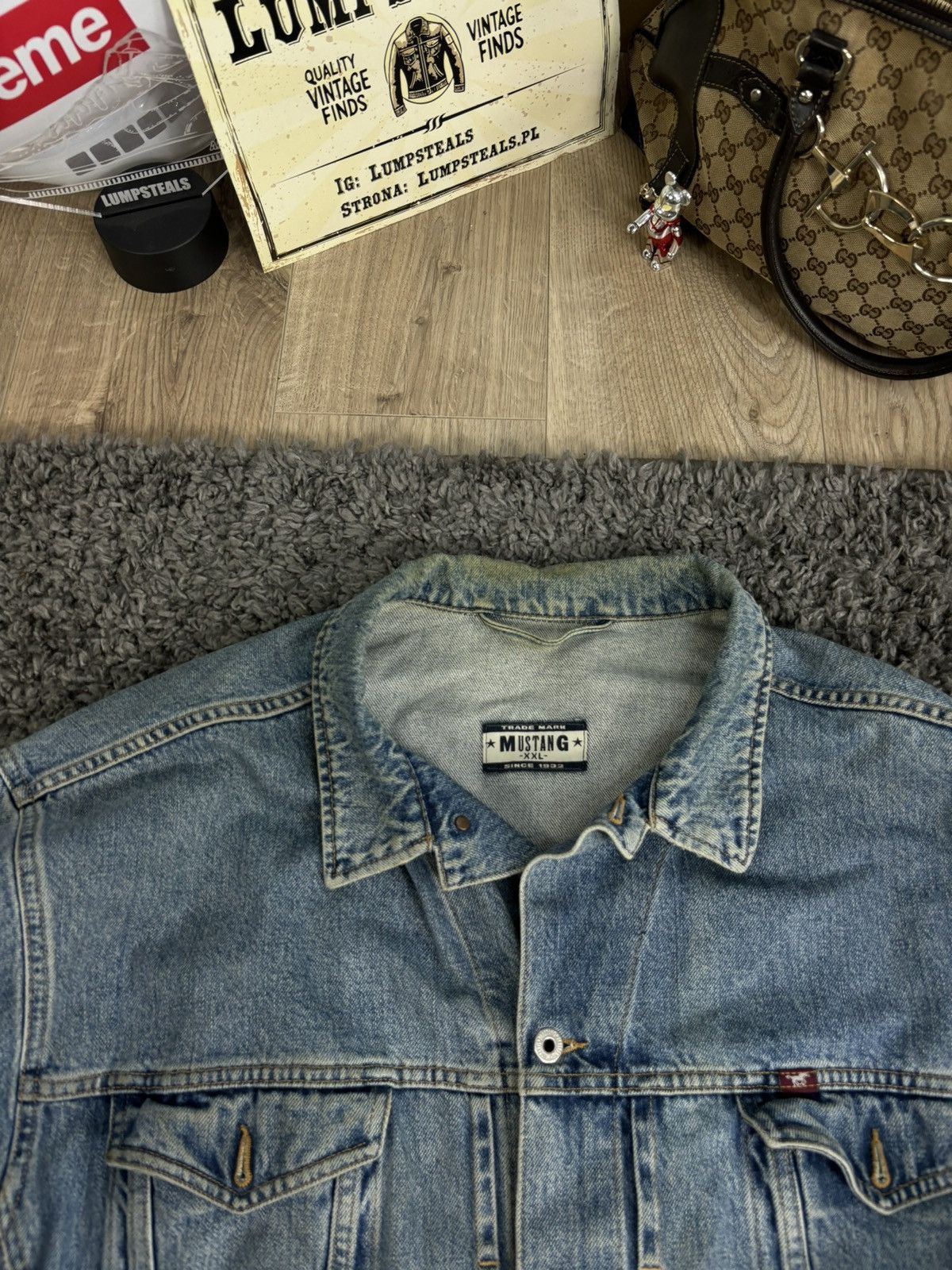 Japanese Brand × Levi's × Vintage Distressed Dirty Washed Japanese Denim Jacket Boxy Y2K Size US XXL / EU 58 / 5 - 5 Thumbnail