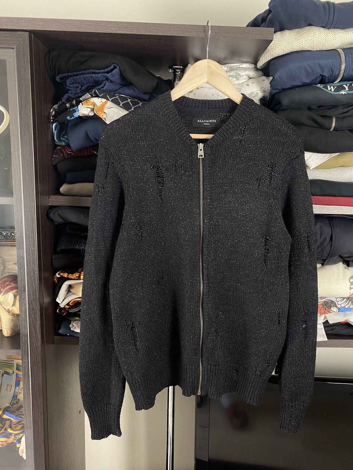 Allsaints × Designer Allsaints Heavyweight Knit Fisherman Japan Style Y2K Sweater Size US S / EU 44-46 / 1 - 2 Thumbnail