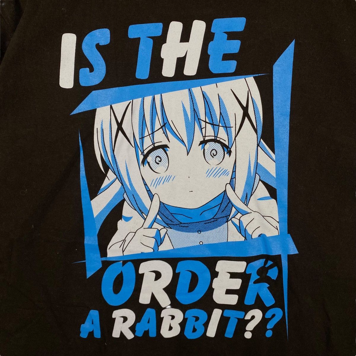 Anime × Vintage Is The Order A Rabbit? CHINO Graphic Anime Tee Shirt Large Size US L / EU 52-54 / 3 - 2 Thumbnail