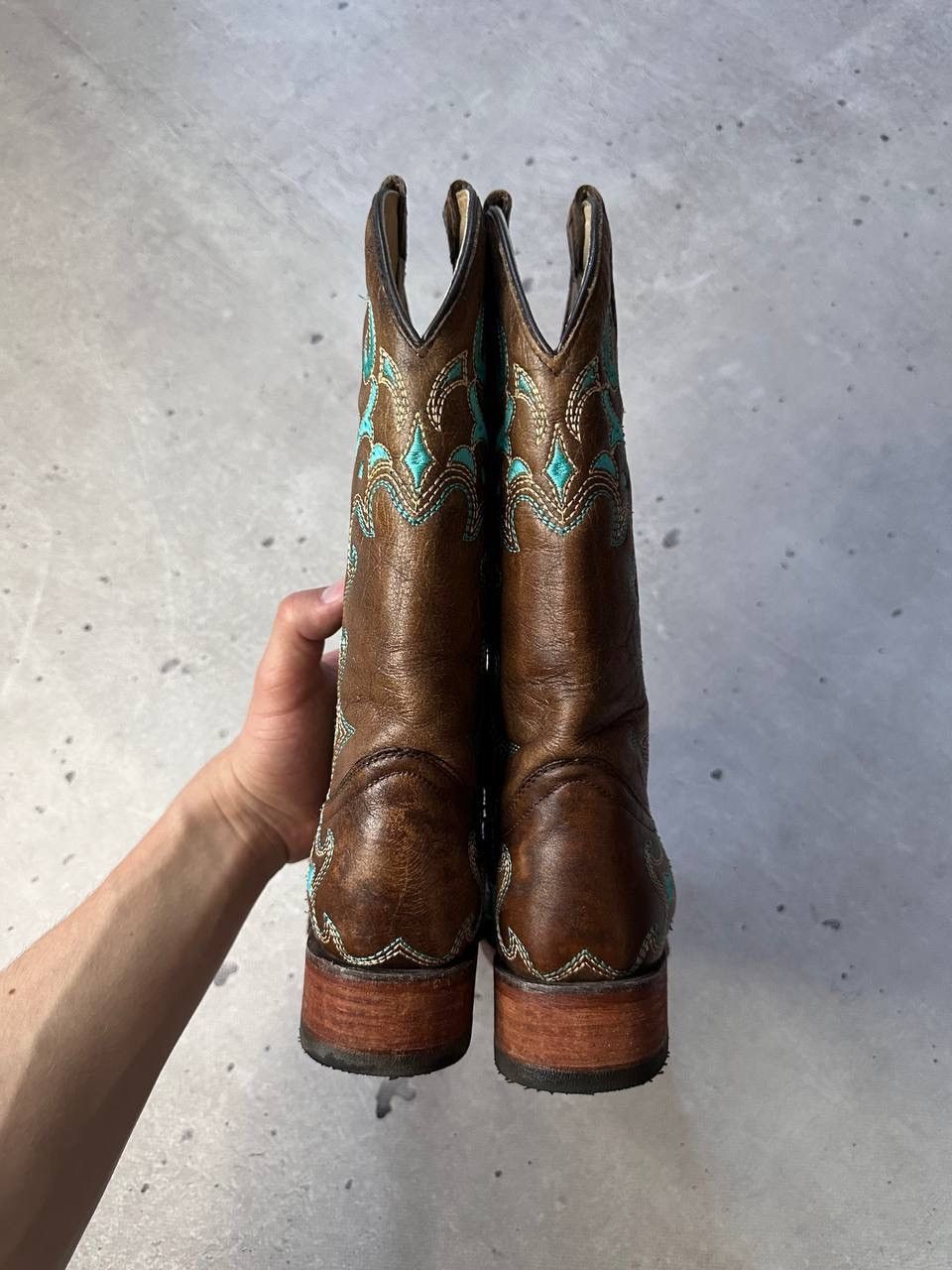 Cowboy Equipment × Vintage Circle G Mexico Cowboy Hi Boots Y2K Size US 7 / IT 37 - 6 Thumbnail