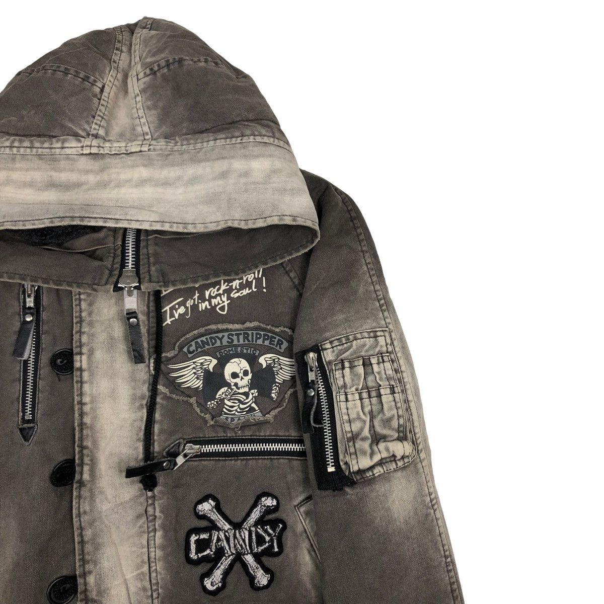 Vintage 🔥Punk Style Biker Jacket Bondage Design Ministry Co. Japan Size M / US 6-8 / IT 42-44 - 6 Thumbnail