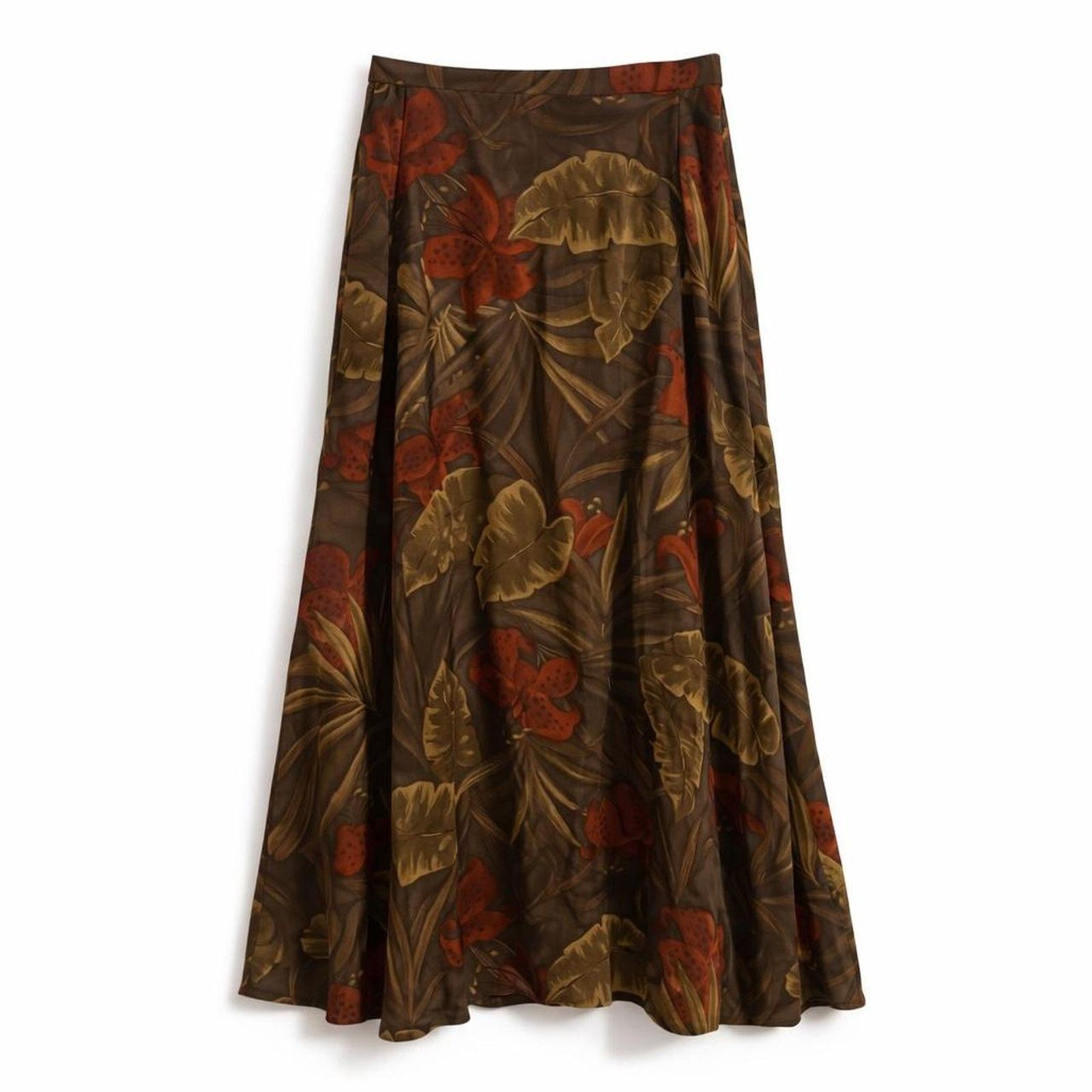 Jones New York 100% Silk Vintage Jones New York Tropical Skirt Whimsygoth Size 34" / US 12 / IT 48 - 1 Thumbnail