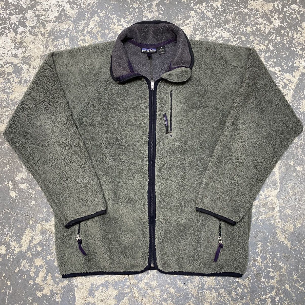 Patagonia × Vintage Vintage Patagonia Deep Pile Retro X Zip Up Fleece Sweater Size US XL / EU 56 / 4 - 1 Thumbnail