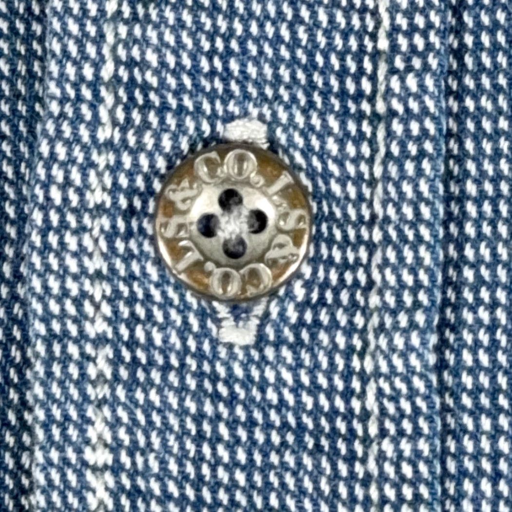 Levi's VINTAGE Levi's Shirt Adult LARGE Blue White Houndstooth Cotton Check Grunge 90s Shirt Mens LD12 Size US L / EU 52-54 / 3 - 5 Thumbnail