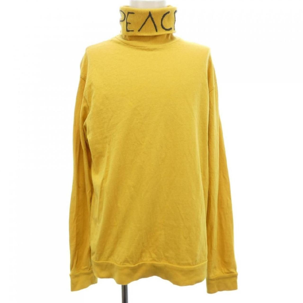 Kapital Kapital embroidered PEACE yellow turtleneck Size US M / EU 48-50 / 2 - 1 Thumbnail