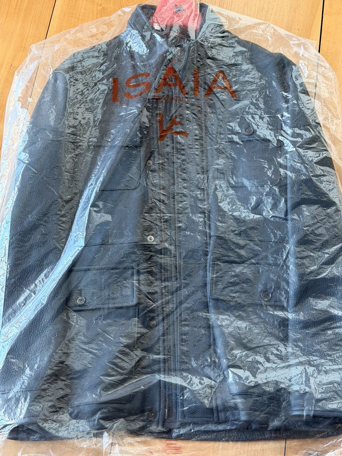 Isaia Napolii New ISAIA NAPOLI Men Deerskin Field Leather Coat Jacket $8K Size US L / EU 52-54 / 3 - 16 Thumbnail