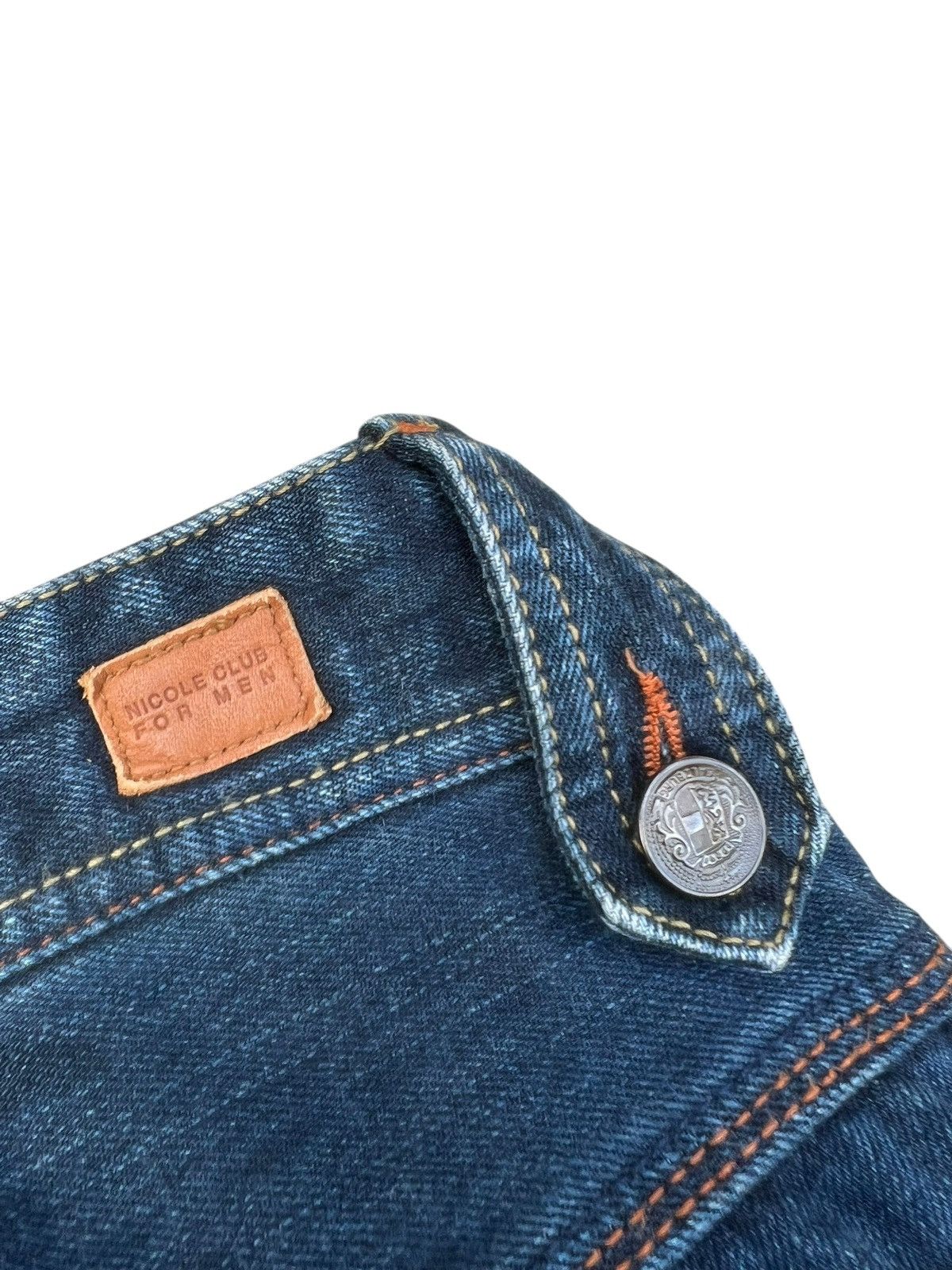 Nicole Club Nicole Club For Men Oily Waxed Denim Jeans Size US 31 - 17 Thumbnail