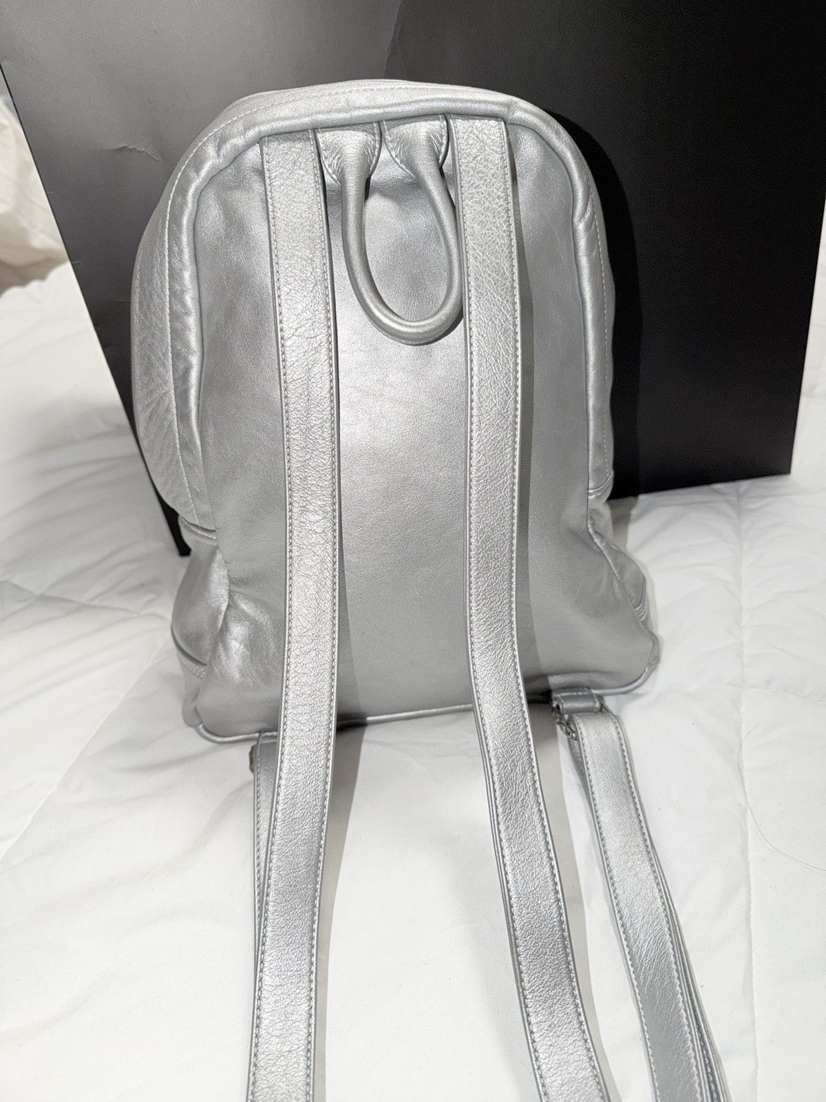 Chrome Hearts 1 of 1 Silver Chrome Heart Leather Backpack Size ONE SIZE - 2 Thumbnail