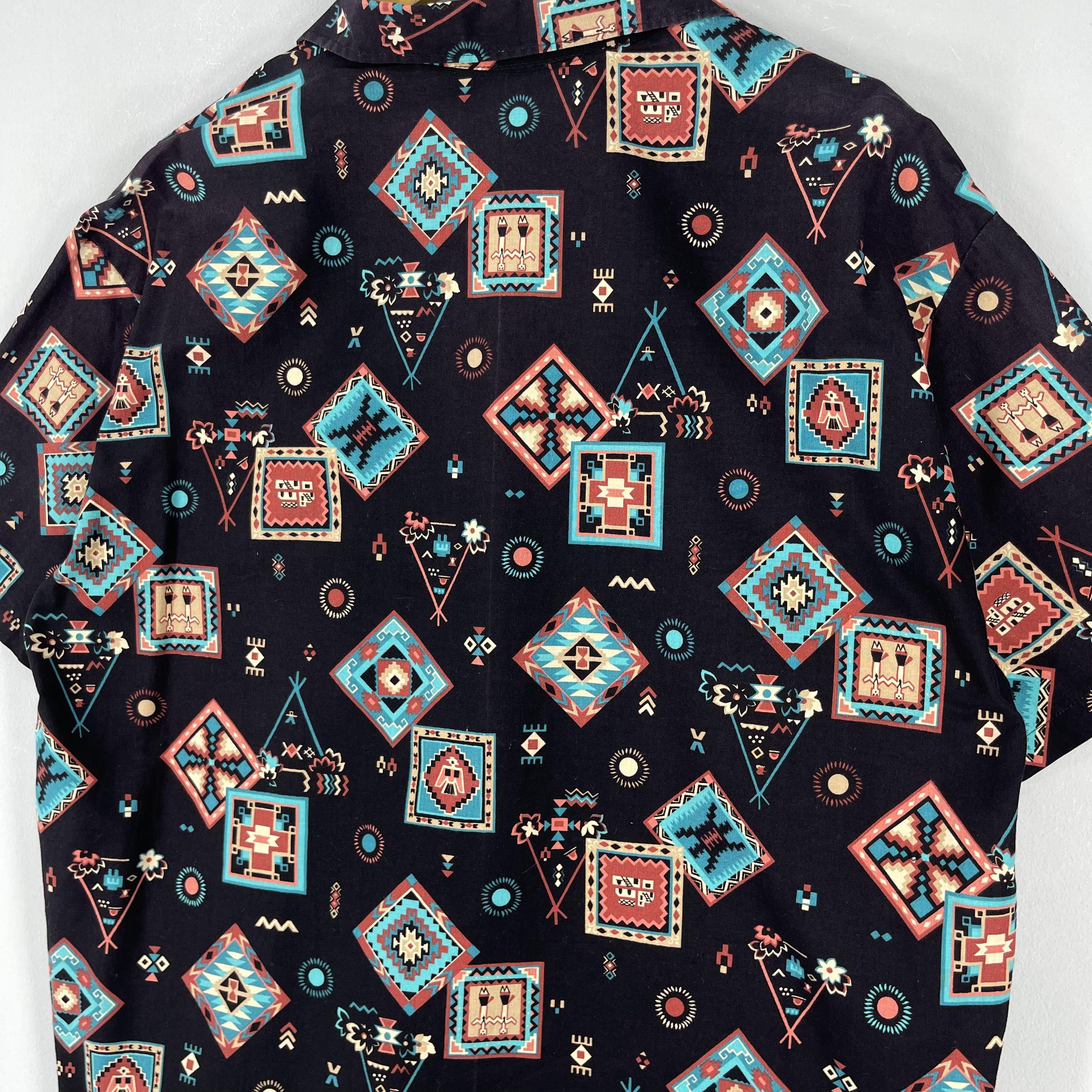 Cowboy Equipment Vintage Abstract Native Rodeo Cowboy Western Styles Shirt Size US XL / EU 56 / 4 - 6 Thumbnail