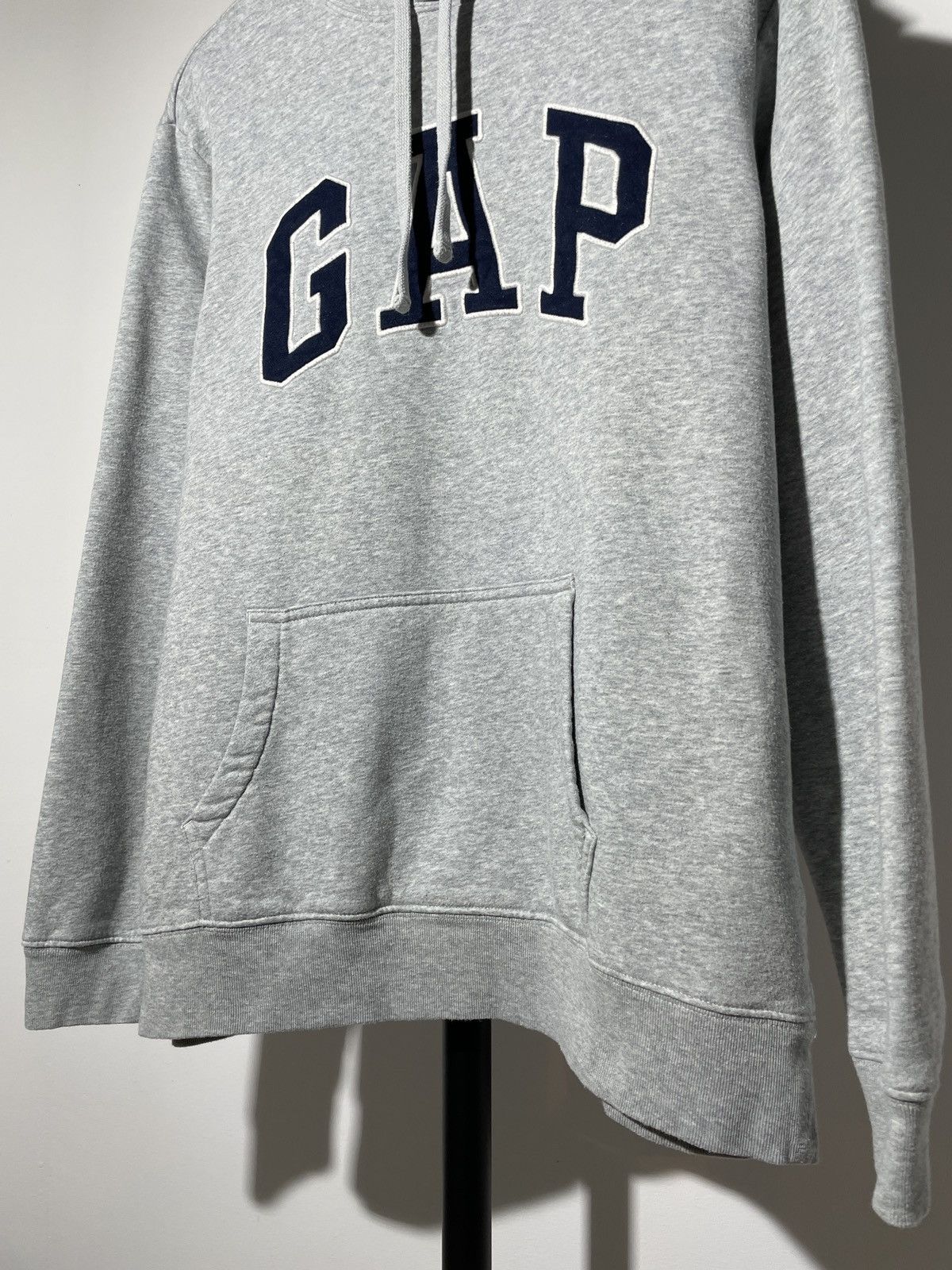 Gap × Vintage Vintage Gap Gray Basic Streetstyle Hoodie Y2K Kanye Style Size US L / EU 52-54 / 3 - 3 Thumbnail
