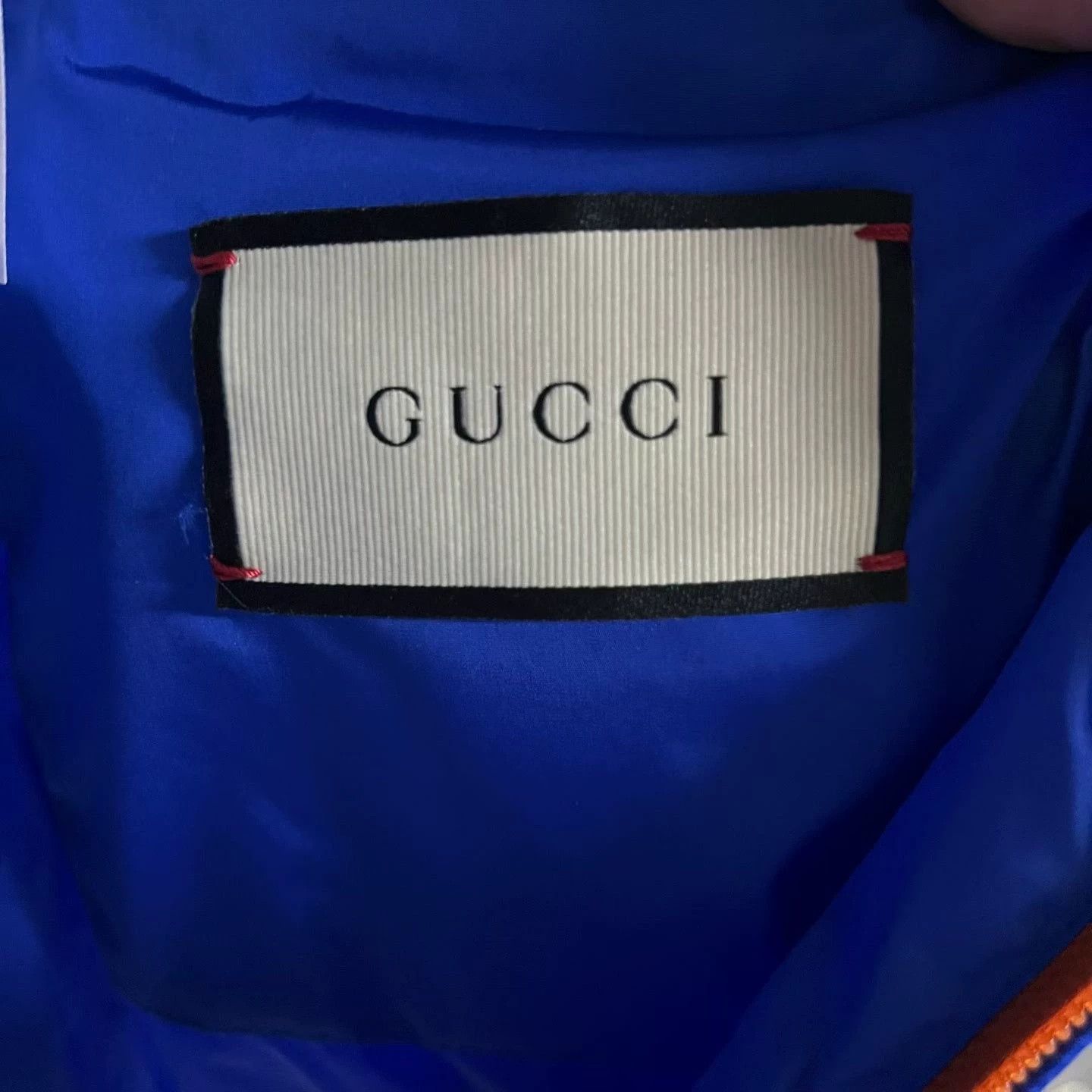 Gucci Gucci Blue Orange Striped Nylon Jacket Size US M / EU 48-50 / 2 - 2 Thumbnail