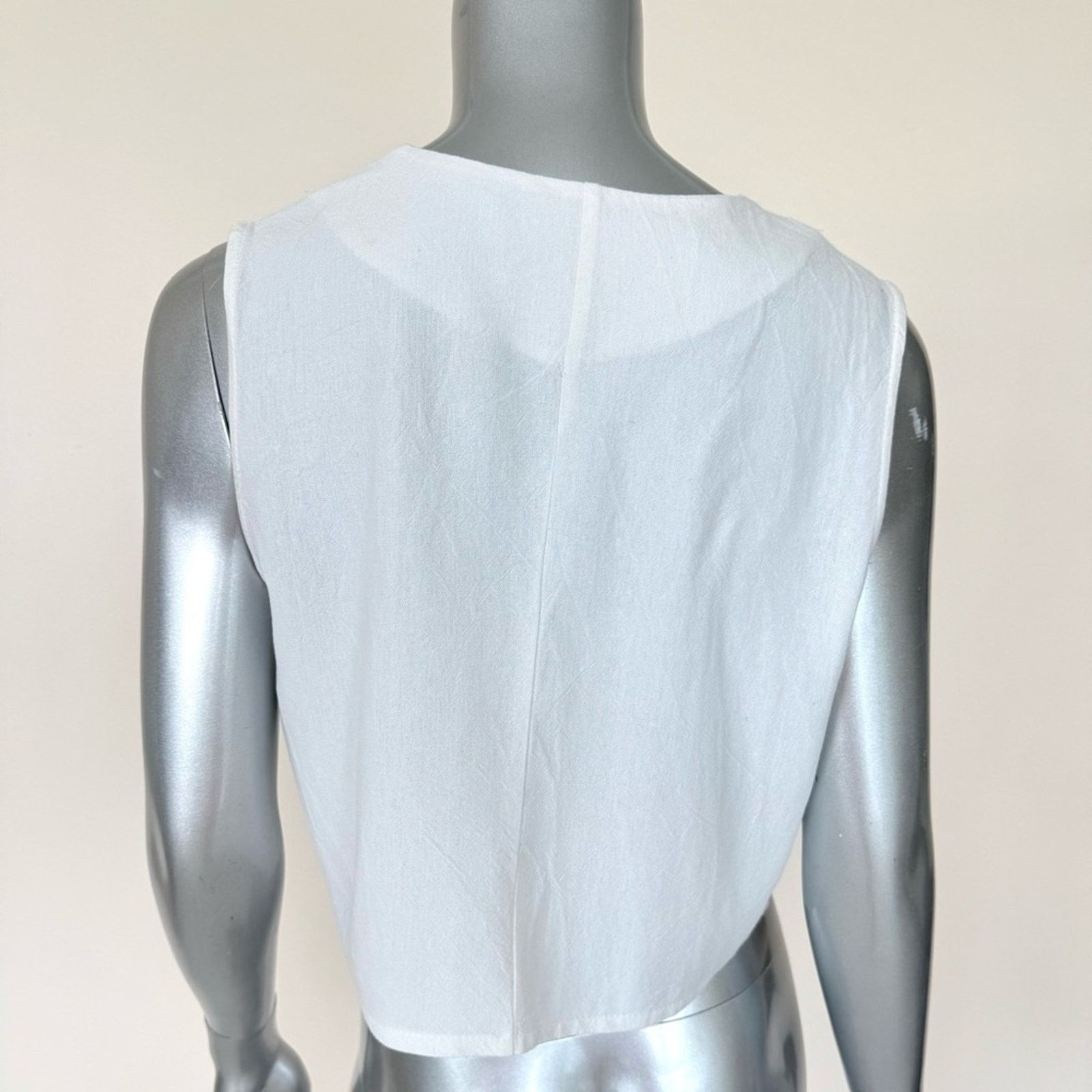 Other Women tank white top size 6 US Size M / US 6-8 / IT 42-44 - 3 Thumbnail