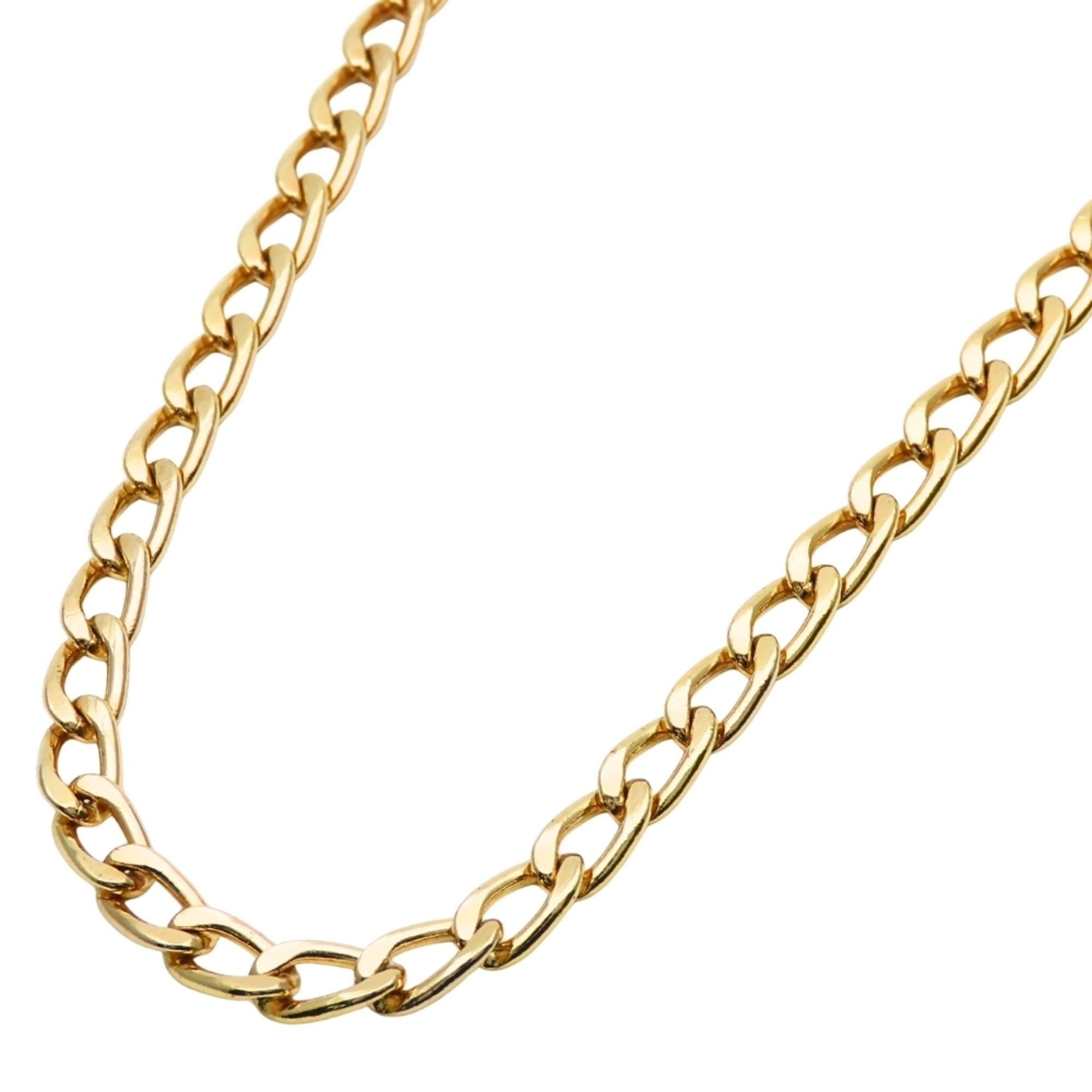 Dior Christian Dior necklace, long chain, metal, gold GP plated, women's. Size ONE SIZE - 1 Thumbnail