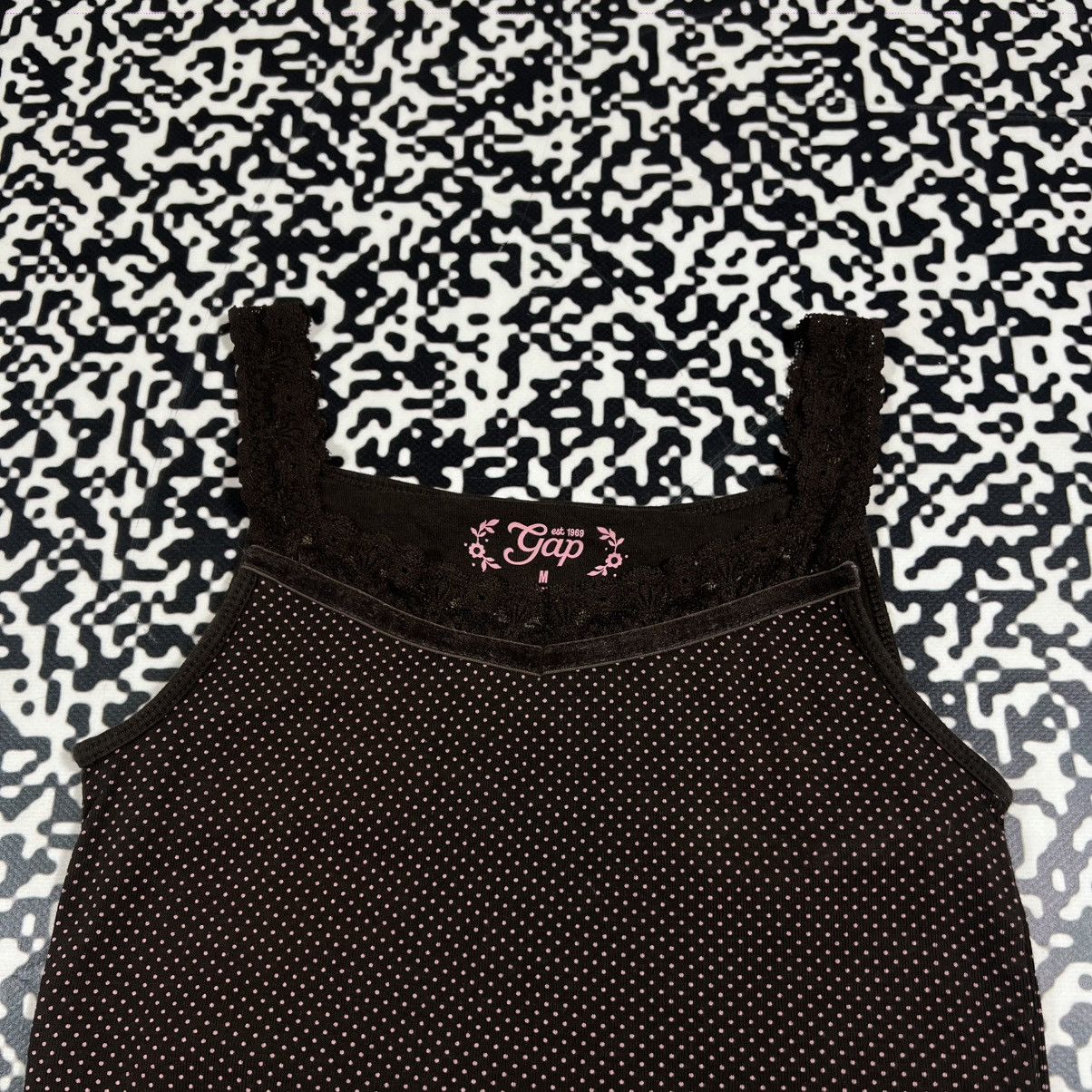 Gap Vintage Y2K Gap Brown Tank Top Retro 90s Style Size S / US 4 / IT 40 - 3 Thumbnail