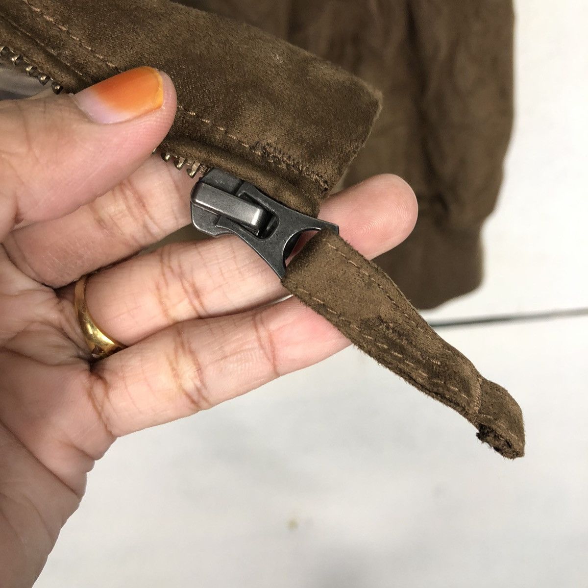Japanese Brand 📌Rich Brown Vintage Bomber Biker Jacket Uniqlo Issey Miyake Size US XL / EU 56 / 4 - 17 Thumbnail