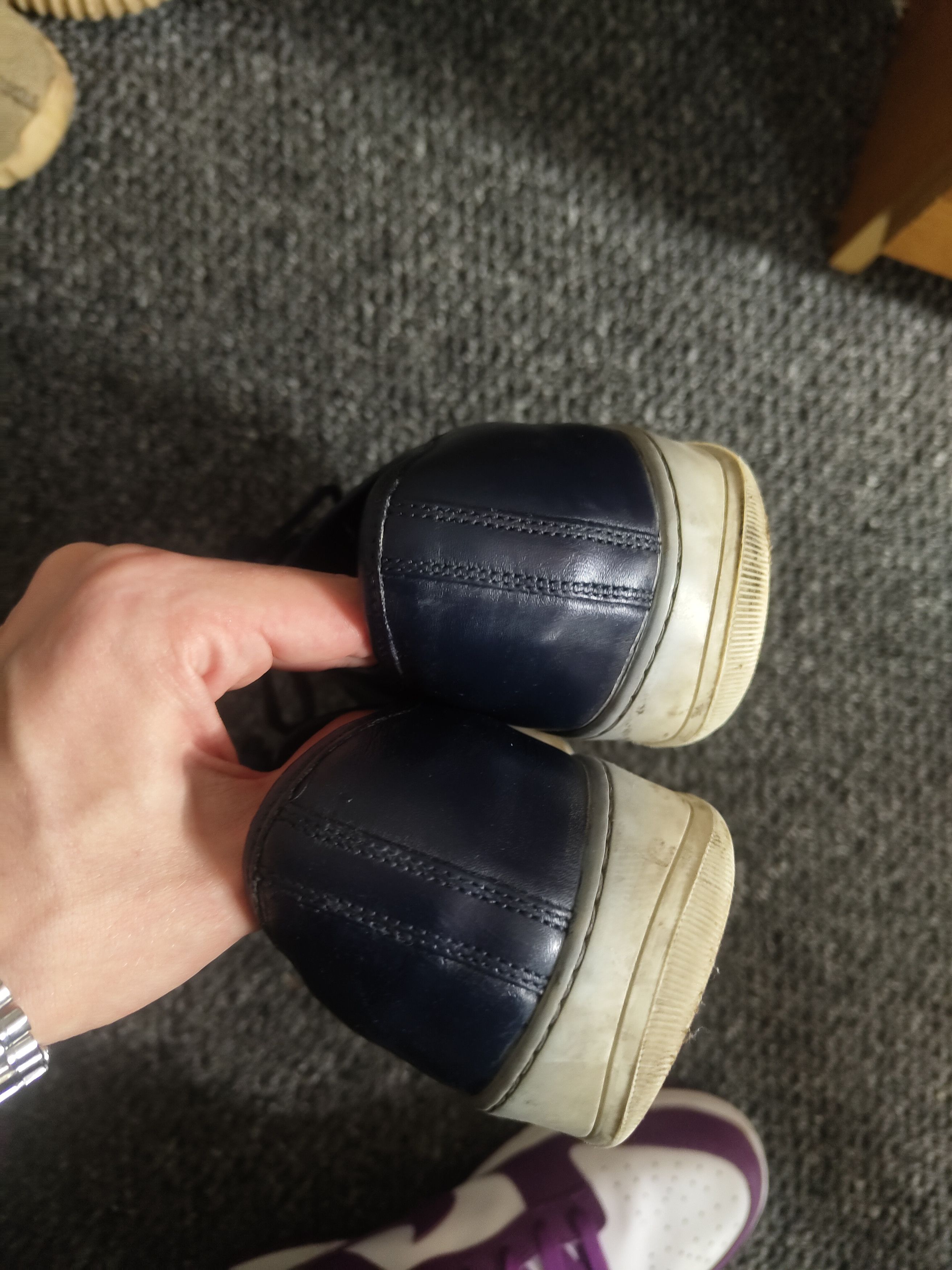 Lanvin Lanvin DBB1 Navy Trainers Toe Cap Blue Size US 9 / EU 42 - 4 Thumbnail