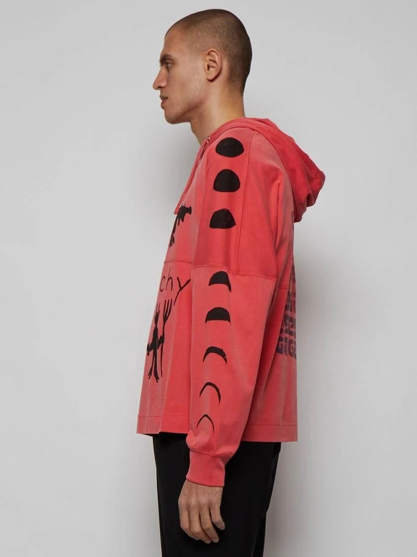 Givenchy x Josh Smith Red Devil 4G Logo Oversized Lightweight Hoodie Size US XXS / EU 40 - 3 Thumbnail
