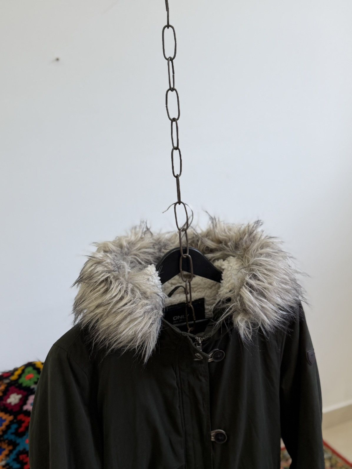 Japanese Brand 00s Hysteric Glamour Style Fur Hood Jacket Avant Garde Size US M / EU 48-50 / 2 - 3 Thumbnail