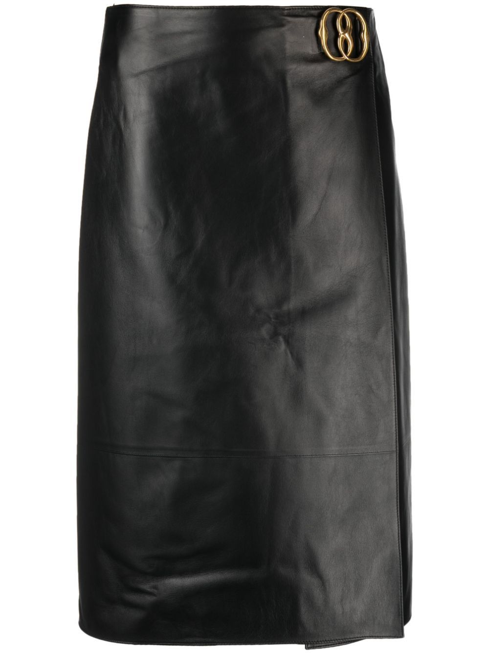 Bally LEATHER MIDI SKIRT Size 27" / US 4 / IT 40 - 1 Thumbnail