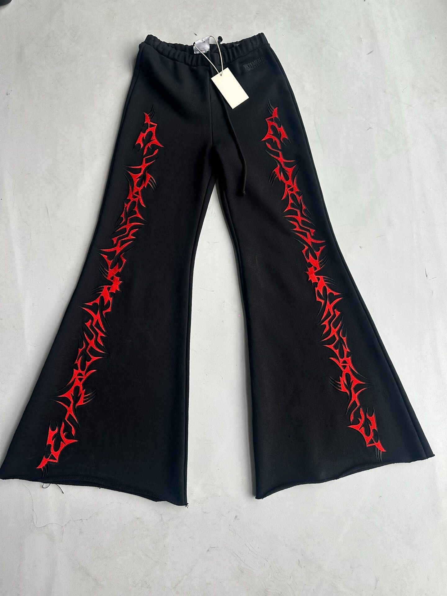 Vetements Vetements Flared Embroidered Pants Size 22" - 1 Thumbnail