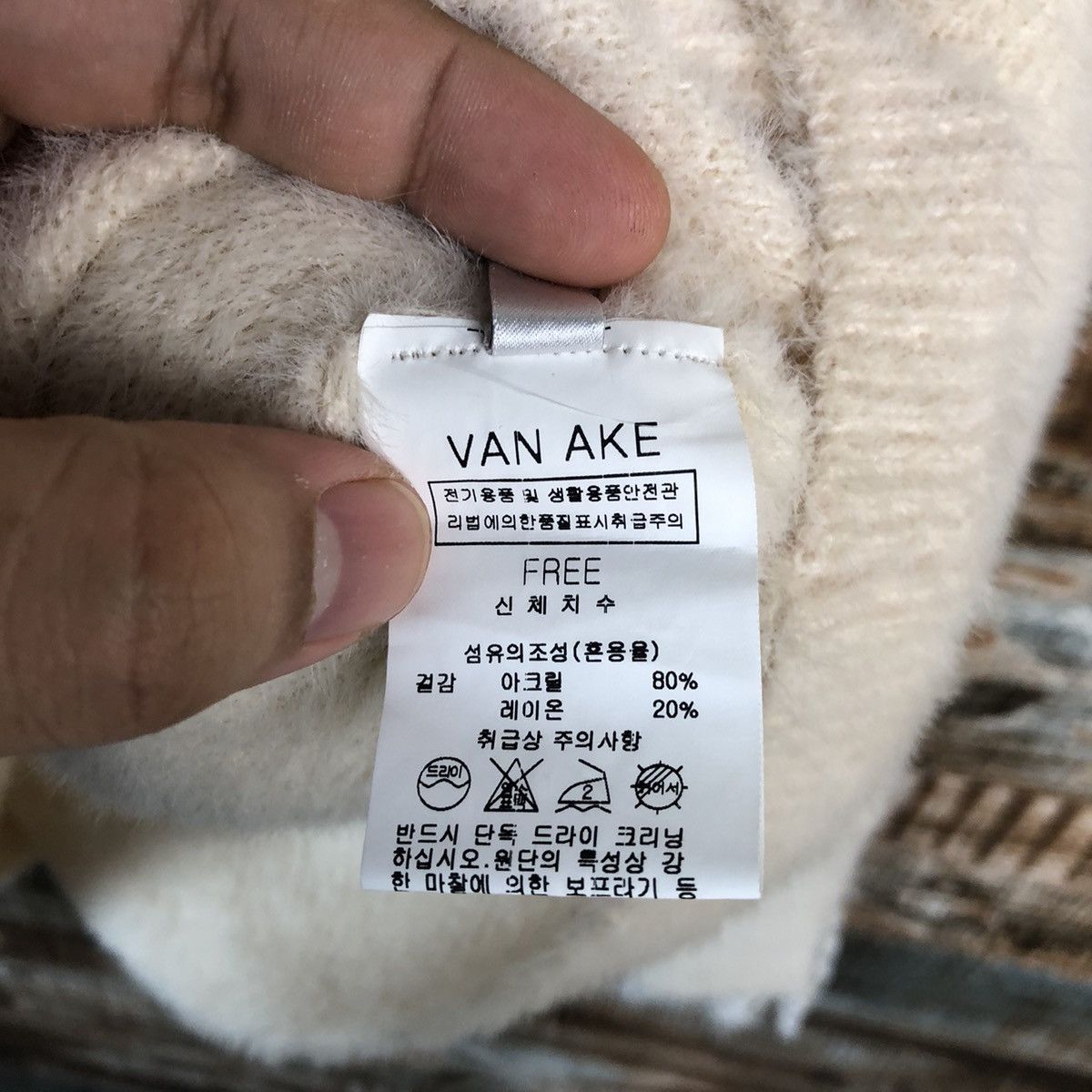 Homespun Knitwear × Japanese Brand Van Ake White Knitwear #A1823 Size M / US 6-8 / IT 42-44 - 10 Thumbnail