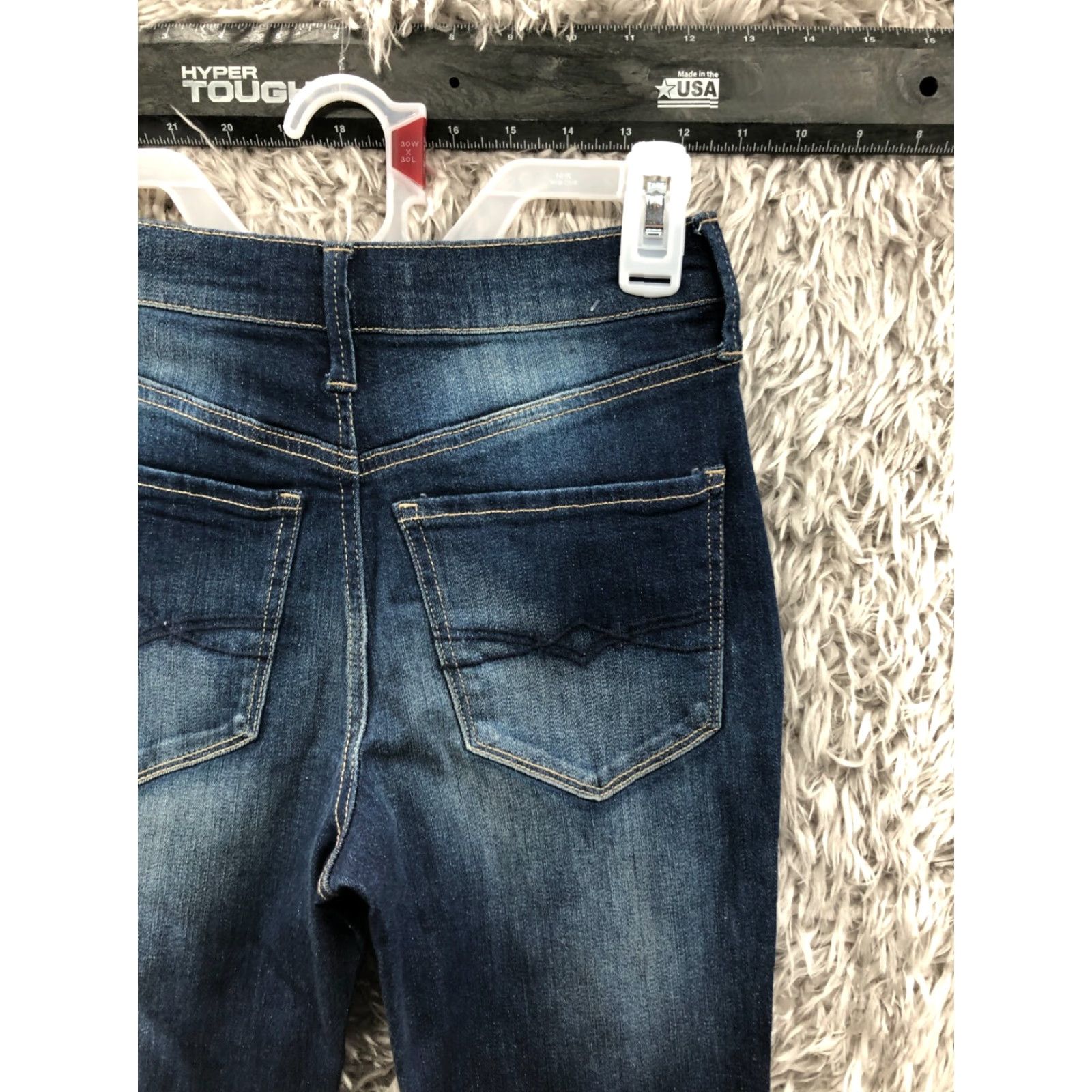 Vintage Mudd High Rise Jegging Jeans Size 1 Juniors Dark Wash Blue Denim Dark Wash Jeans Slim Fit Regular Rise 5-Pocket Womens/Junior? Size 25" / US 0 / IT 36 - 6 Thumbnail