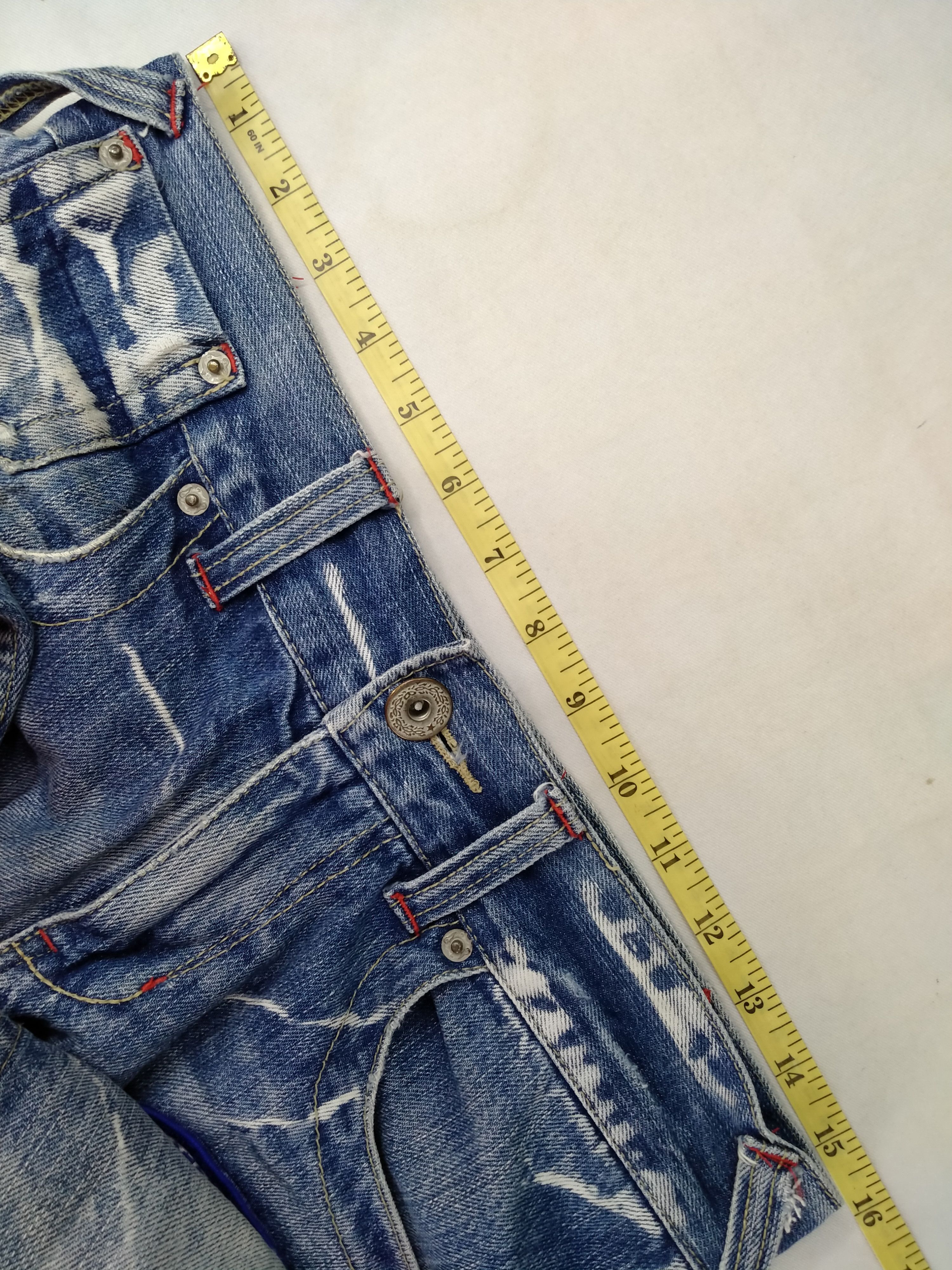 Hysteric Glamour Lucky Store Japanese Brand Distressed Patch 31x31 JN043 Size US 31 - 5 Thumbnail