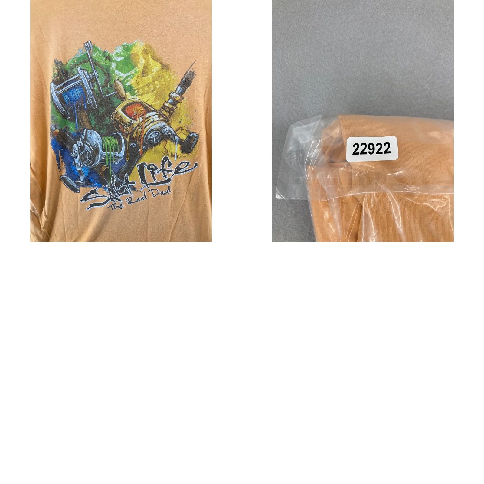 Vintage Salt Life Mens TShirt Large Yellow The Real Deal Fishing Outdoor Size US L / EU 52-54 / 3 - 8 Thumbnail