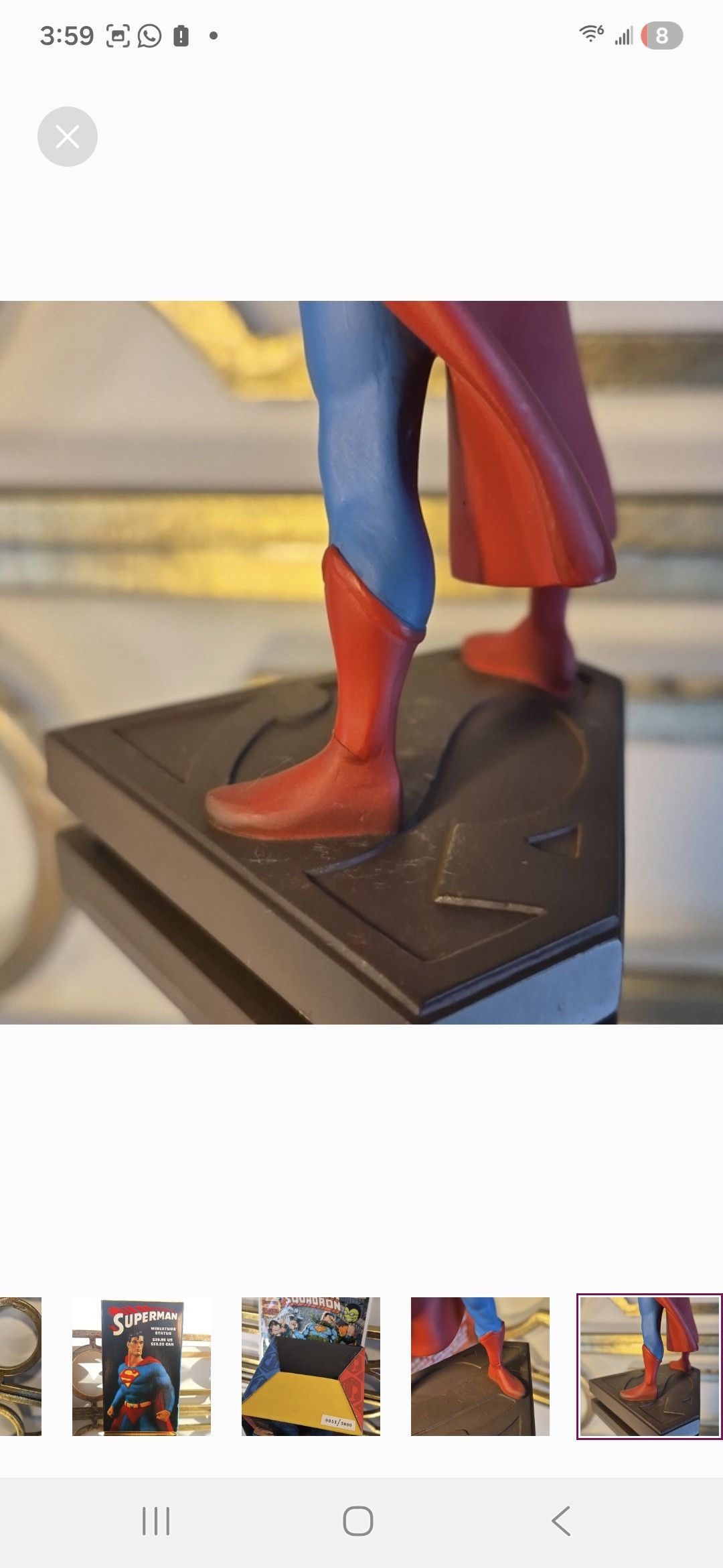 Other Vintage 1998 Bowen Superman Statue.Limited051/Seinfeld FAV P Size ONE SIZE - 12 Thumbnail