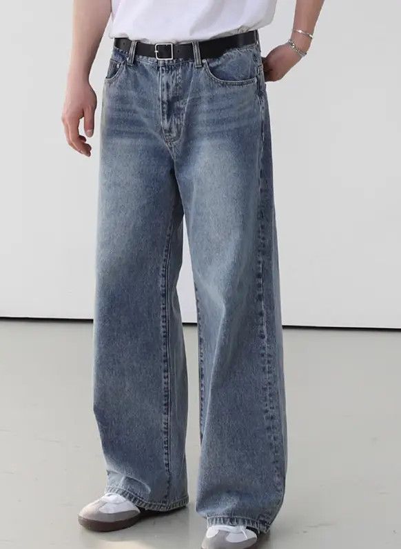 Japanese Brand Hayama x Hori Blue vintage washed casual loose trendy jeans Size US 32 / EU 48 - 2 Thumbnail