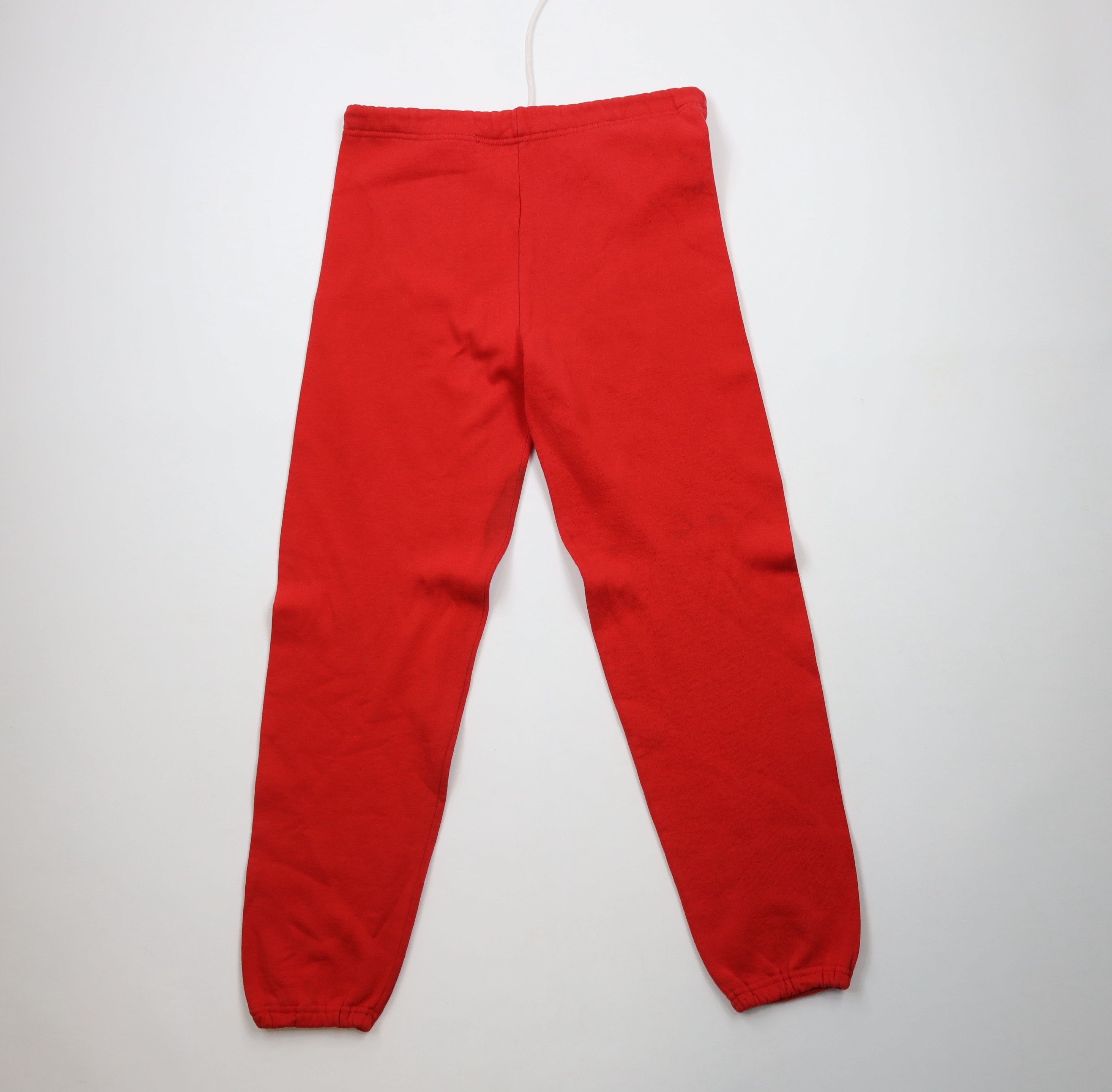 Vintage Vintage 90s Streetwear Blank Sweatpants Joggers Red USA Size US 34 / EU 50 - 10 Thumbnail