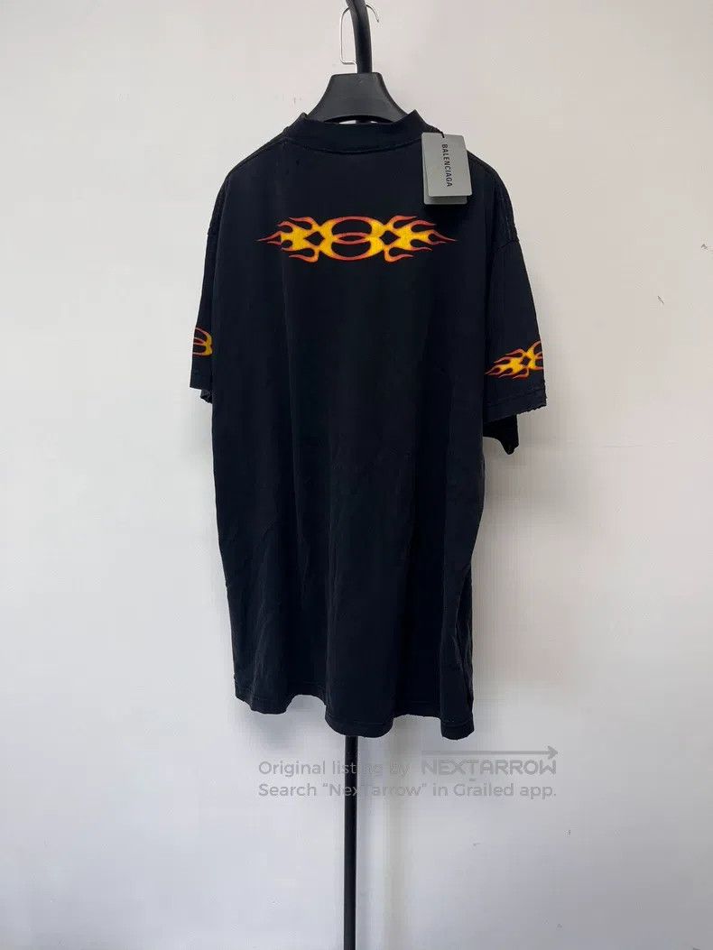 Balenciaga Balenciaga Double Ring Flame Short Sleeve Size US L / EU 52-54 / 3 - 2 Thumbnail