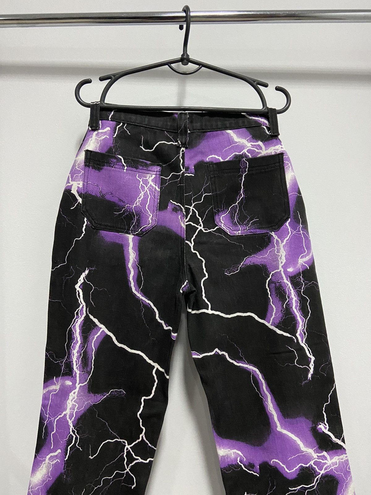Jaded London × Vintage Jaded London Vintage jeans lightning overprint denim pants Size US 28 / EU 44 - 4 Thumbnail
