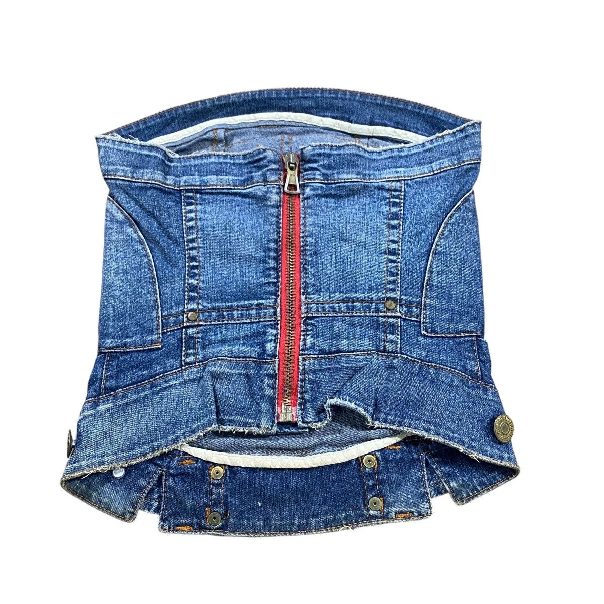 Dsquared2 Dsquared2 Denim Strapless Bustier Corset Style Strapless Size S / US 4 / IT 40 - 1 Thumbnail