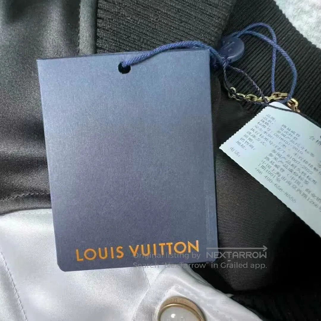 Louis Vuitton black and white logo baseball jacket. Size US M / EU 48-50 / 2 - 5 Thumbnail