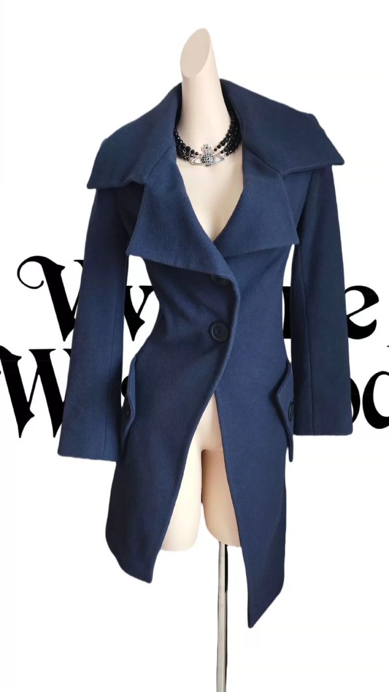 Vivienne Westwood Vivienne Westwood Blue and gray witch's alien coat Size M / US 6-8 / IT 42-44 - 1 Thumbnail