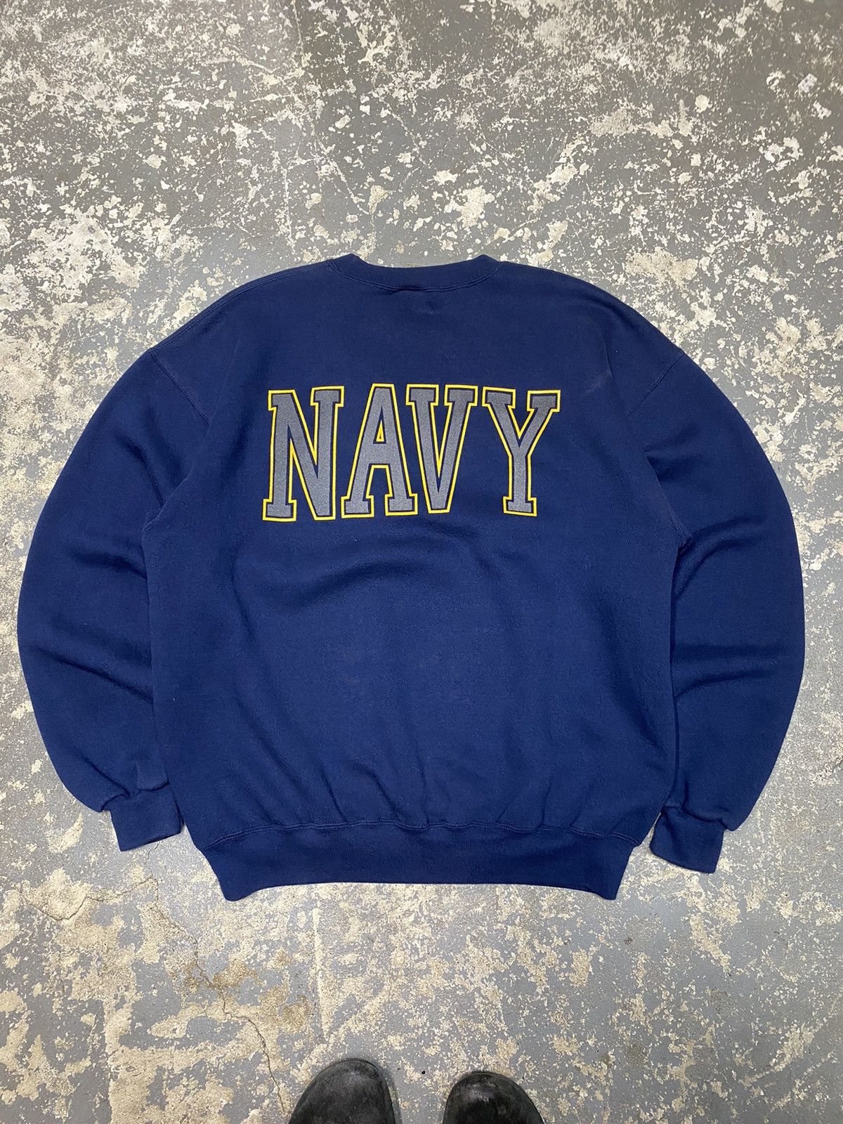 Vintage Vintage United States Navy Hoodie Sweatshirt Soffe USA Size US L / EU 52-54 / 3 - 3 Thumbnail