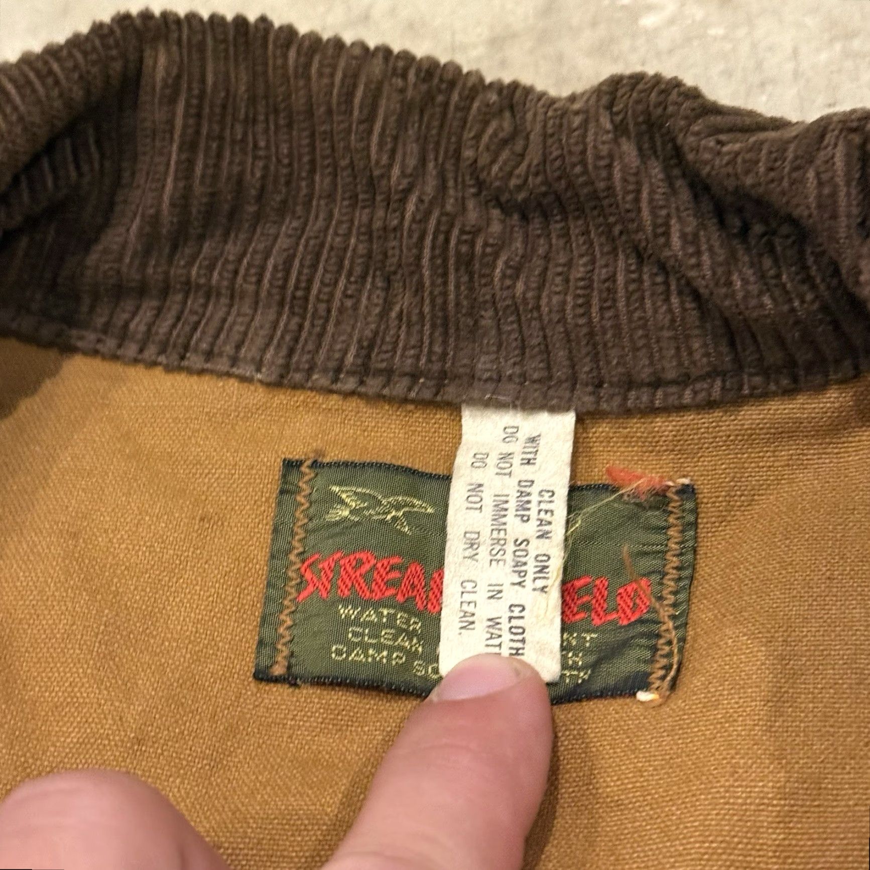 Vintage VINTAGE Field & Stream Jacket Corduroy Collar Outdoor Hunting Mens XL Overcoat Size US XL / EU 56 / 4 - 3 Thumbnail