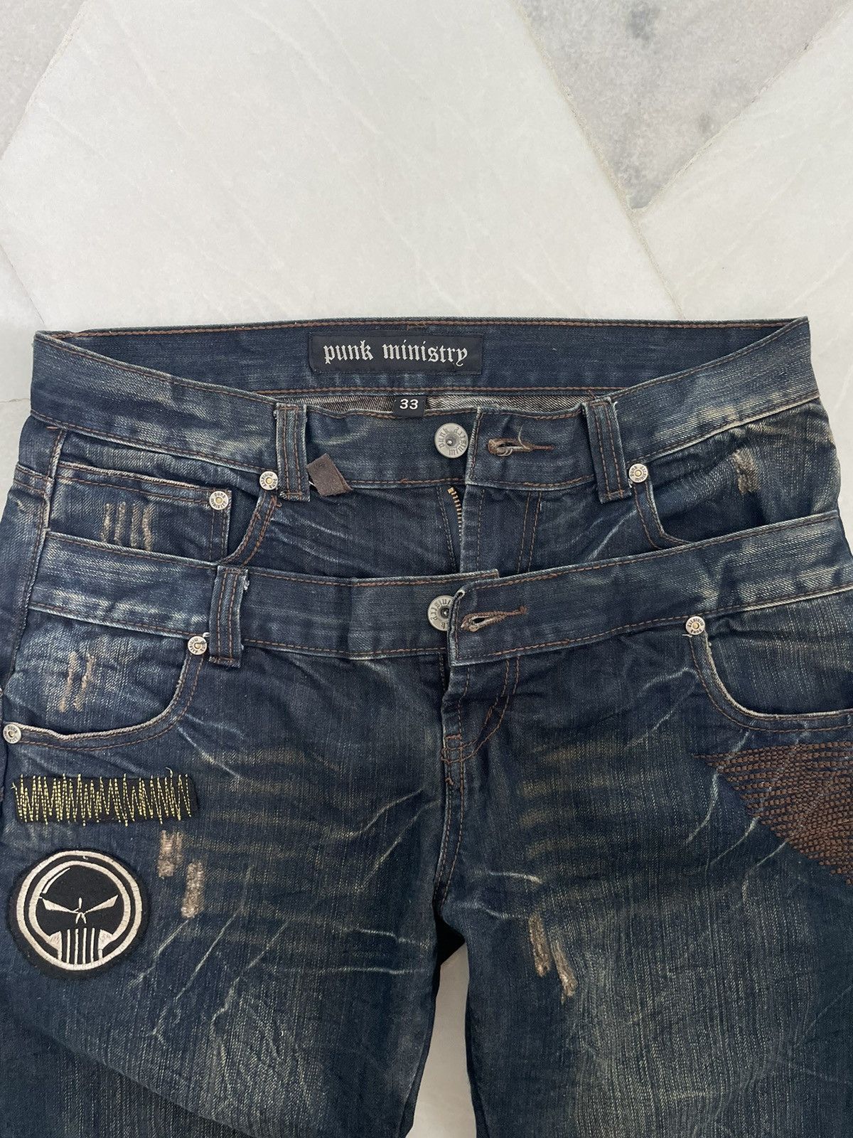Japanese Brand × Seditionaries VINTAGE JAPANESE BRAND DOUBLE WAIST JEANS Size US 31 - 5 Thumbnail